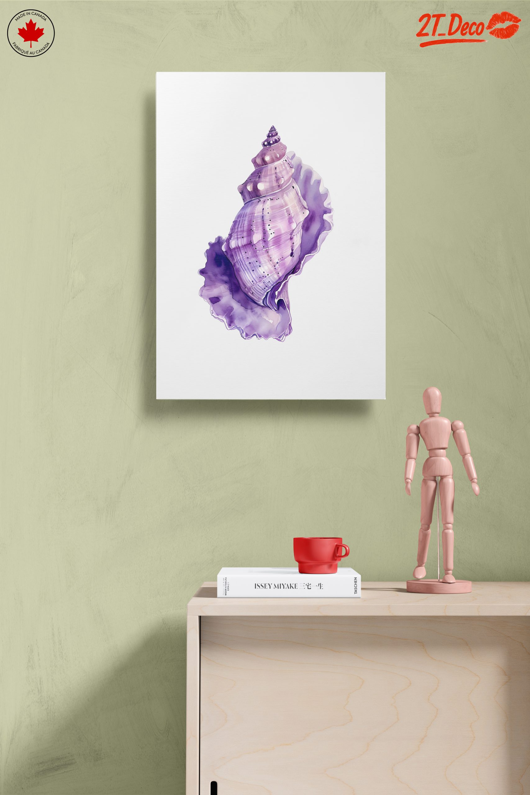 Elegant Botanical Shell Art - Image 14
