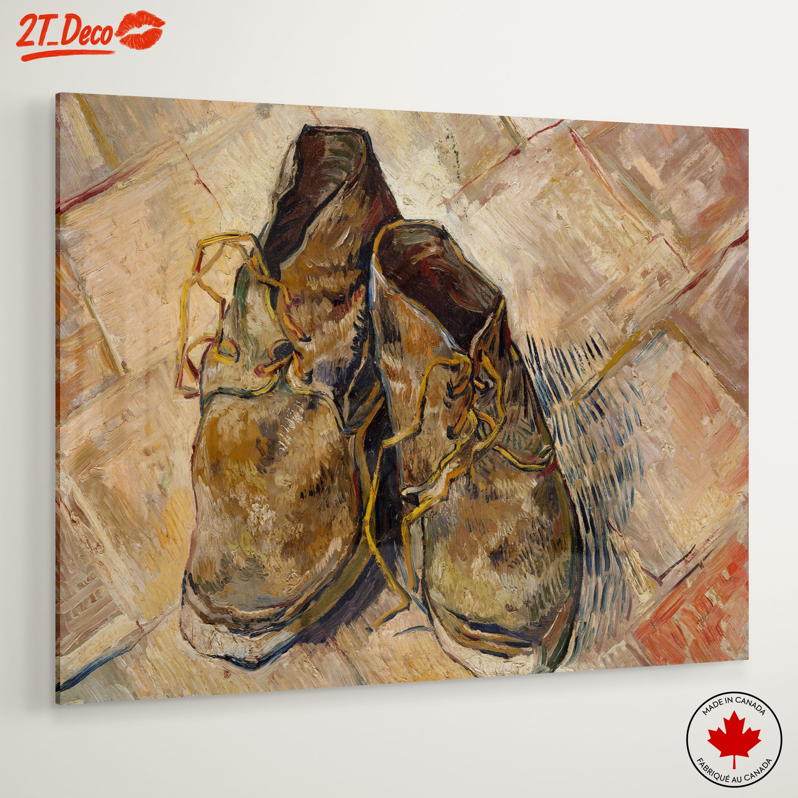 Classic Painting of Worn-Out Shoes - Image 6