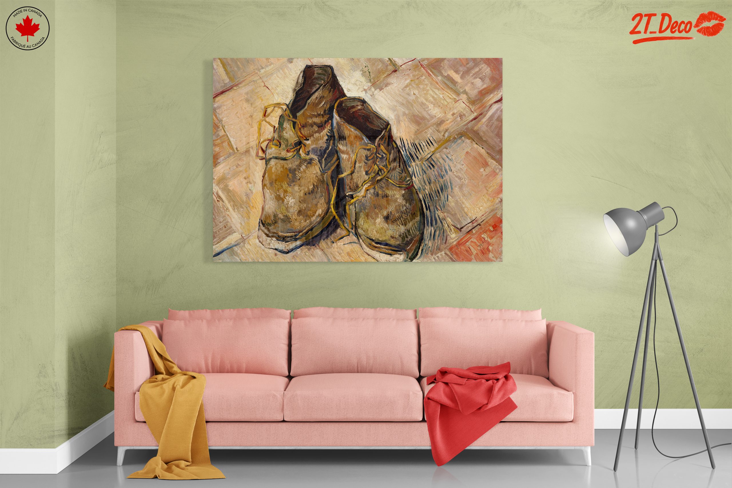 Classic Painting of Worn-Out Shoes - Image 7