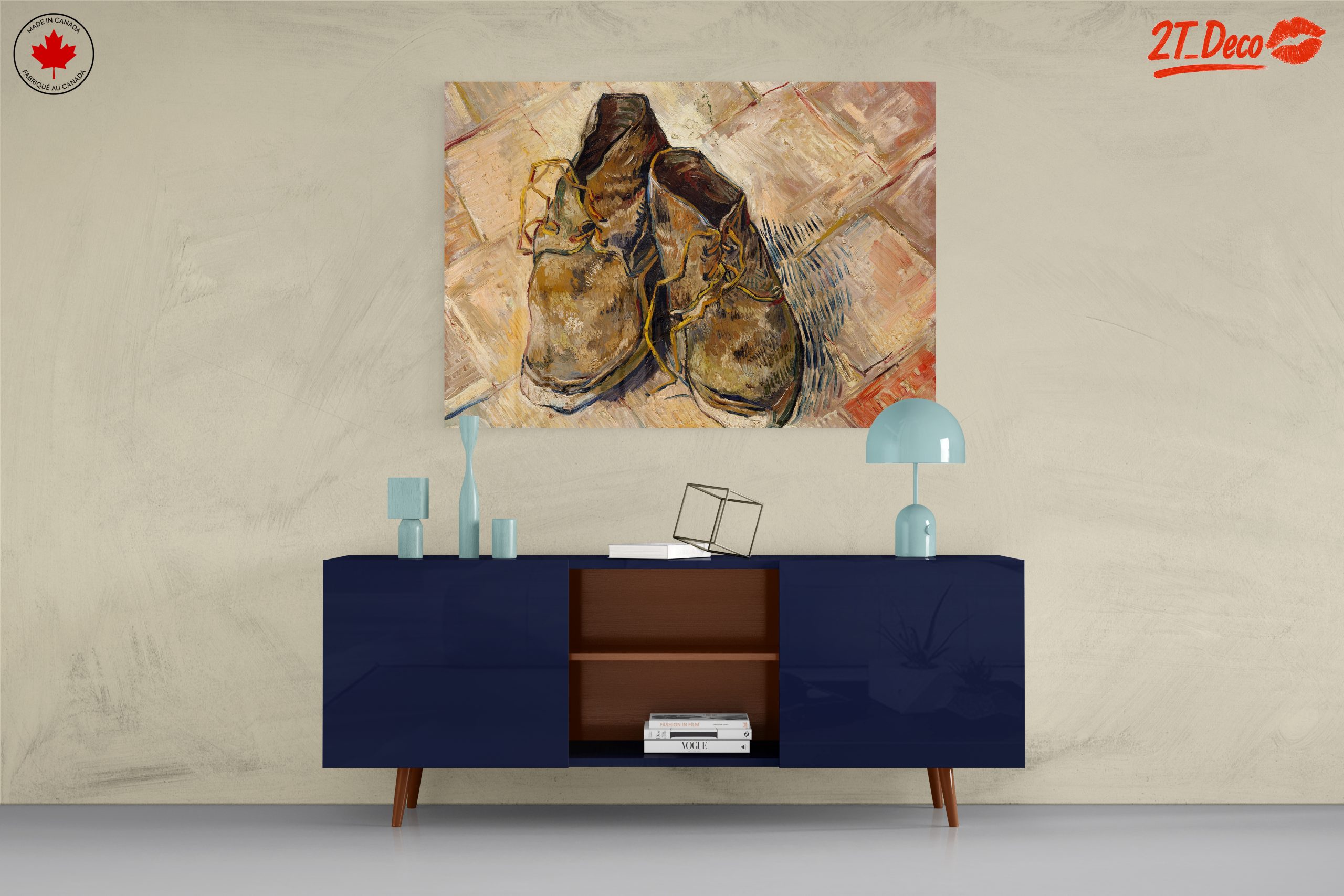 Classic Painting of Worn-Out Shoes - Image 8
