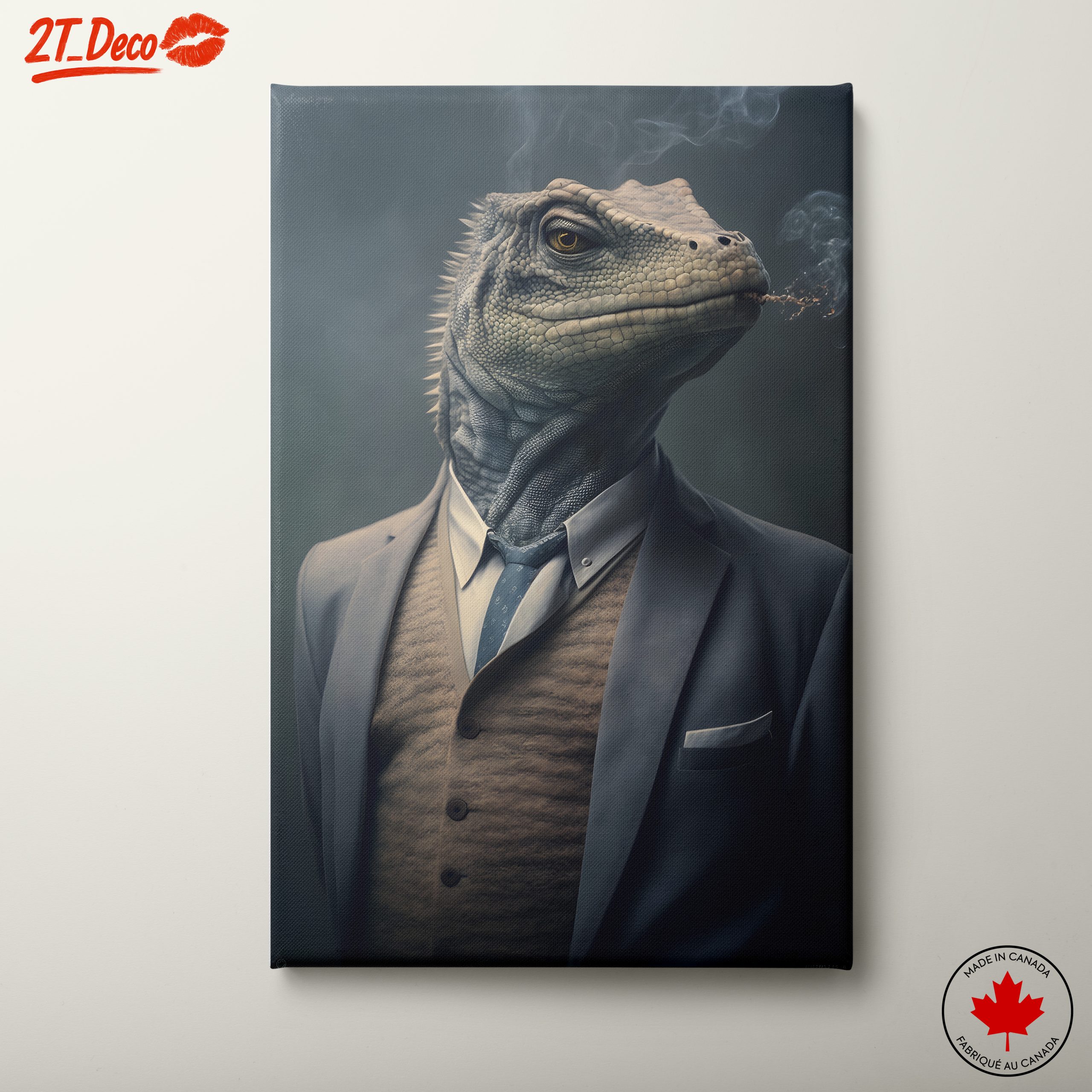 Dapper Lizard in a Suit