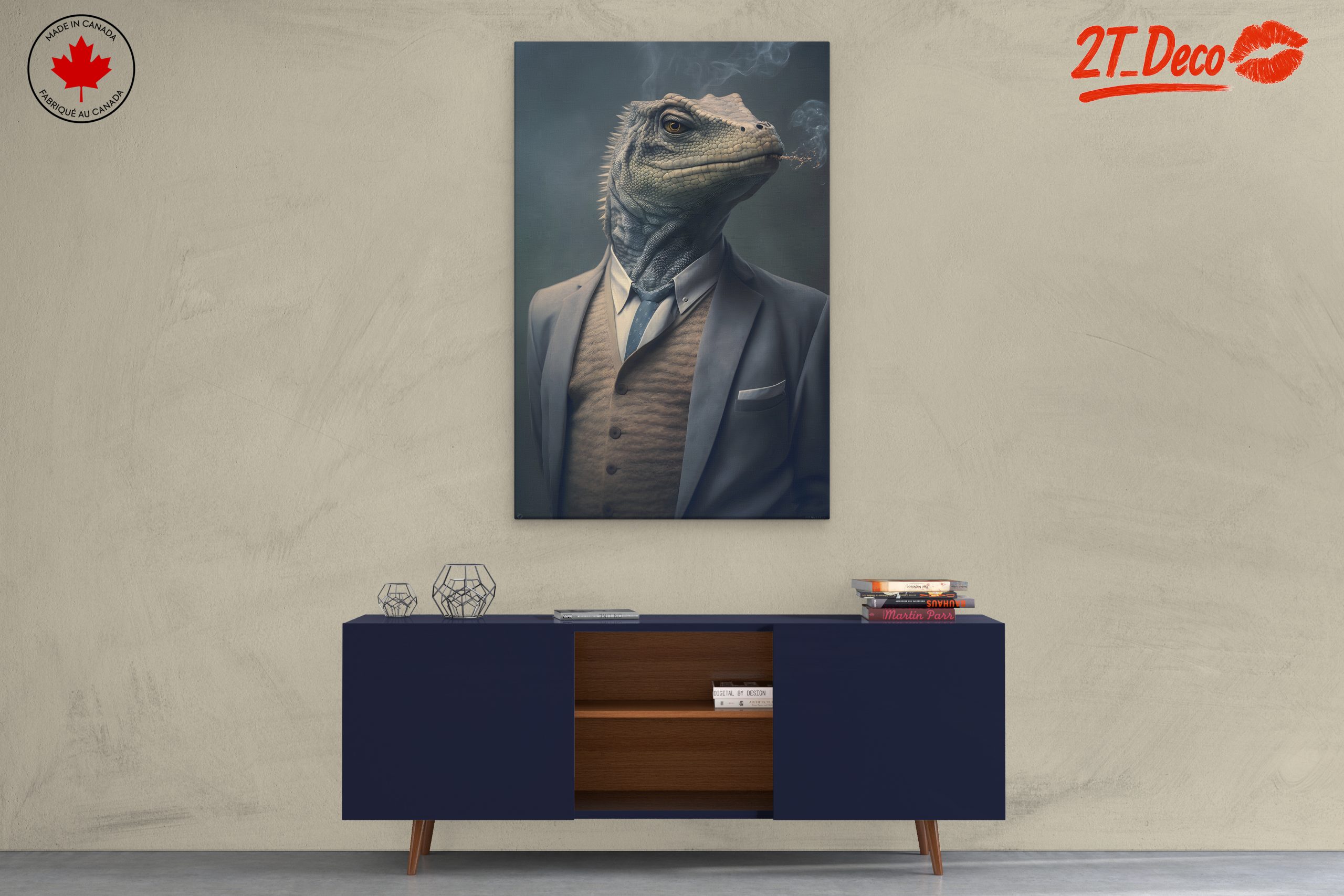 Dapper Lizard in a Suit - Image 3