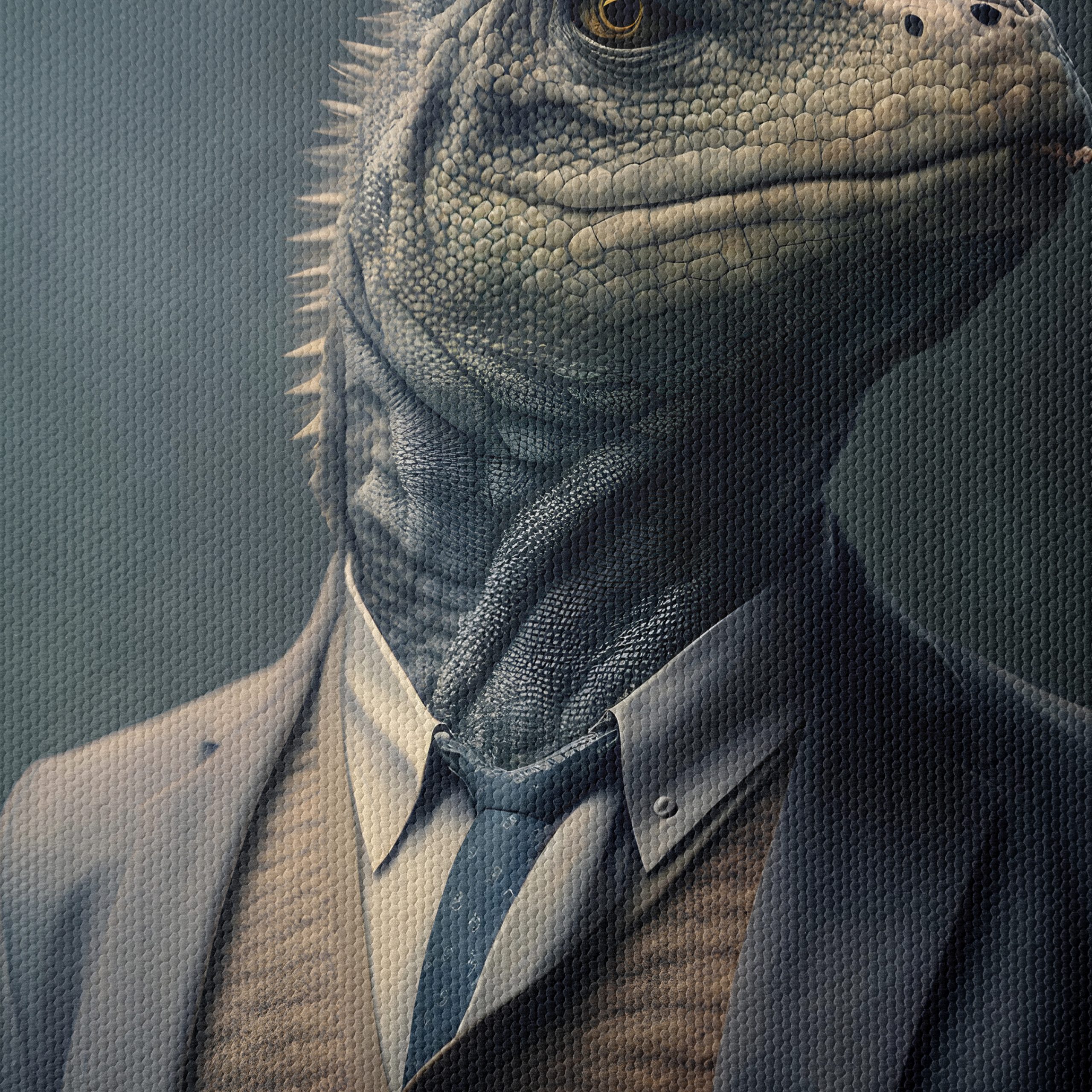 Dapper Lizard in a Suit - Image 4