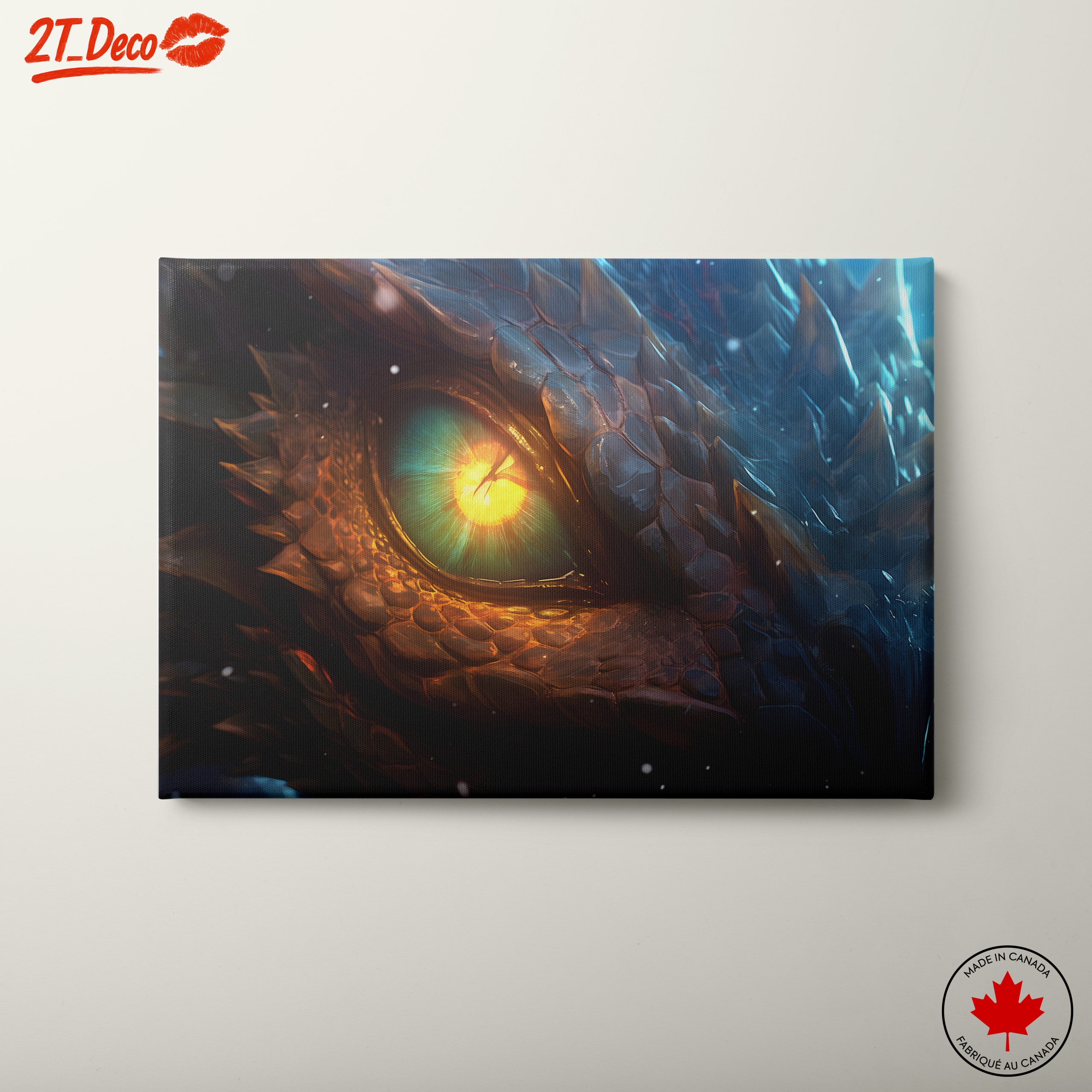 Majestic Dragon Eye Fantasy Art