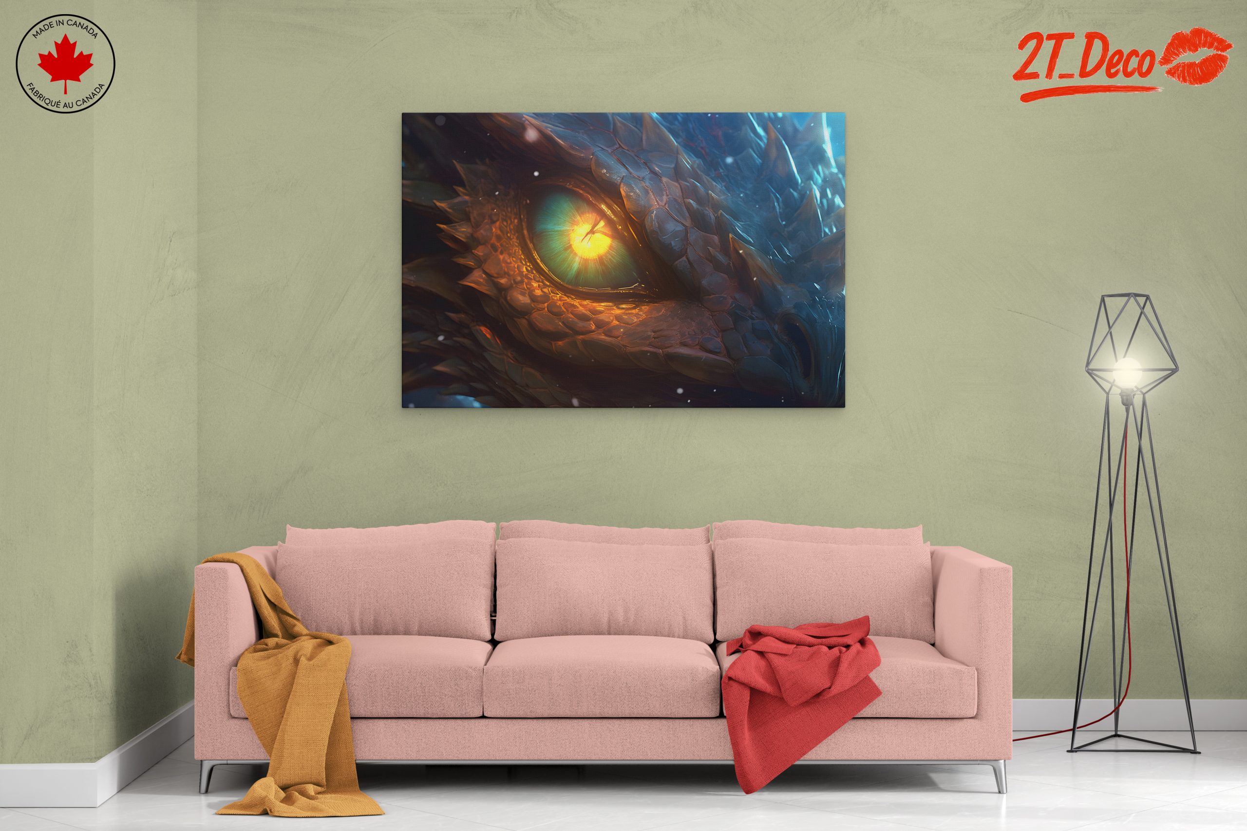 Majestic Dragon Eye Fantasy Art - Image 2
