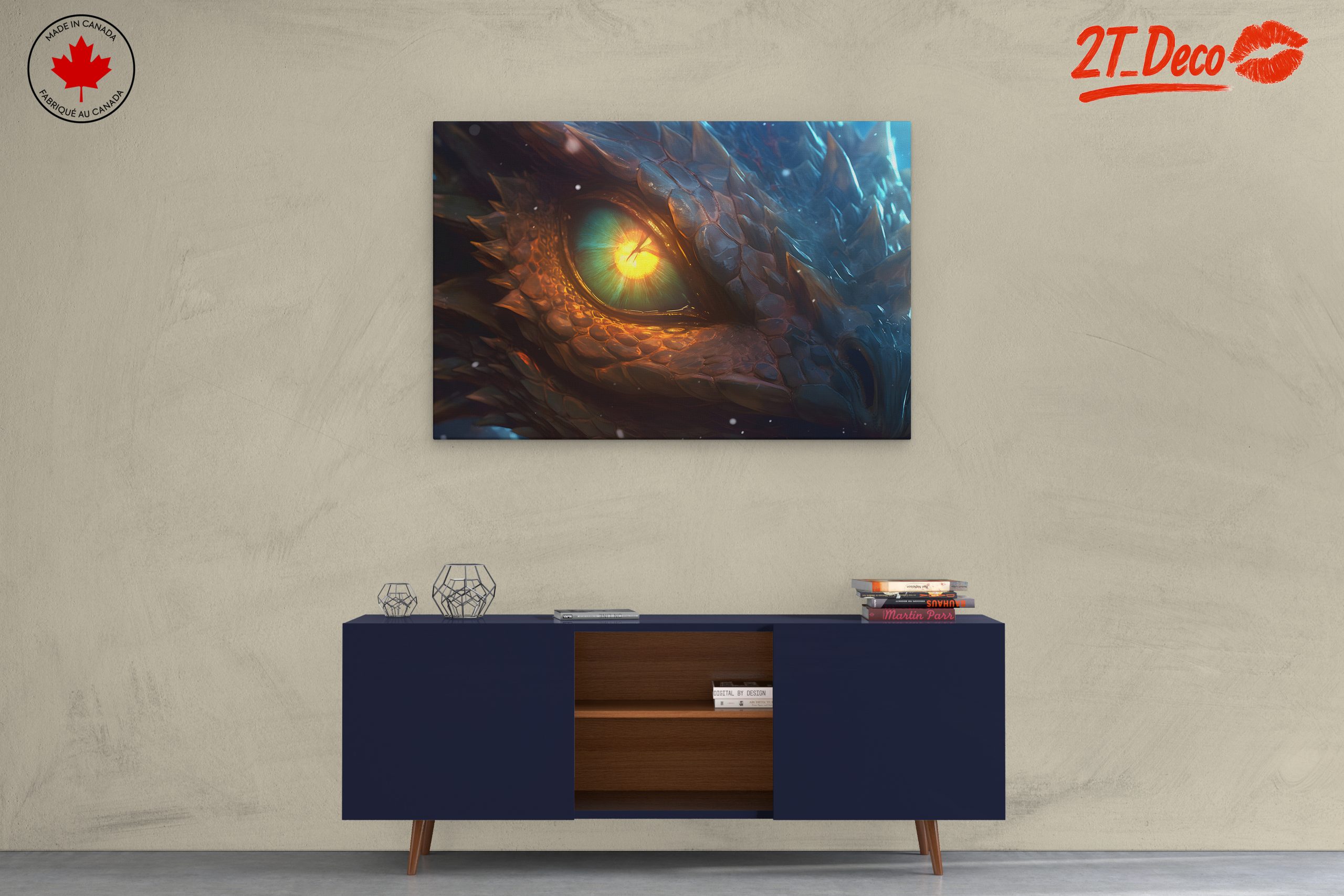 Majestic Dragon Eye Fantasy Art - Image 3