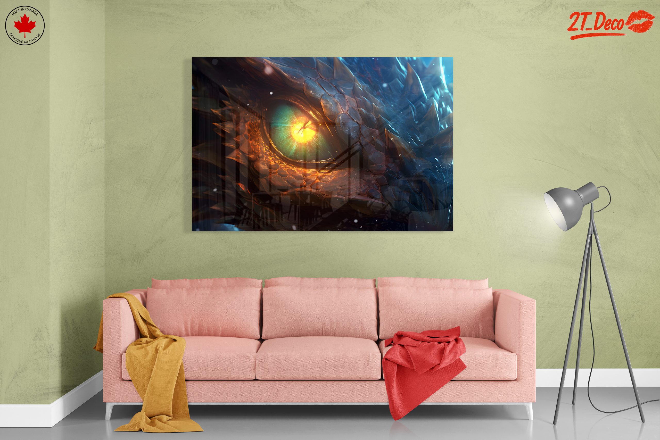 Majestic Dragon Eye Fantasy Art - Image 7