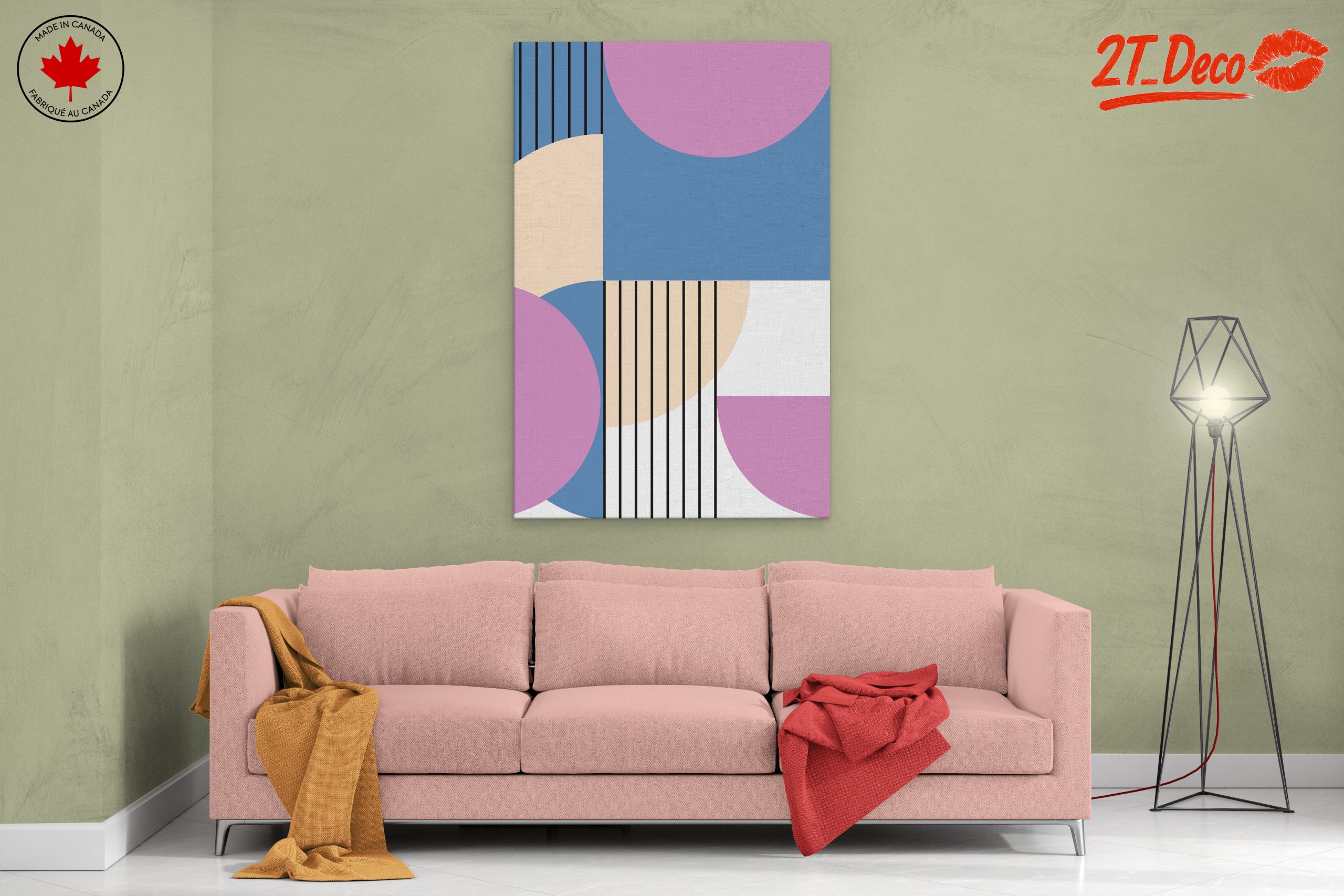 Modern Geometric Abstract Artwork 5 - Image 2