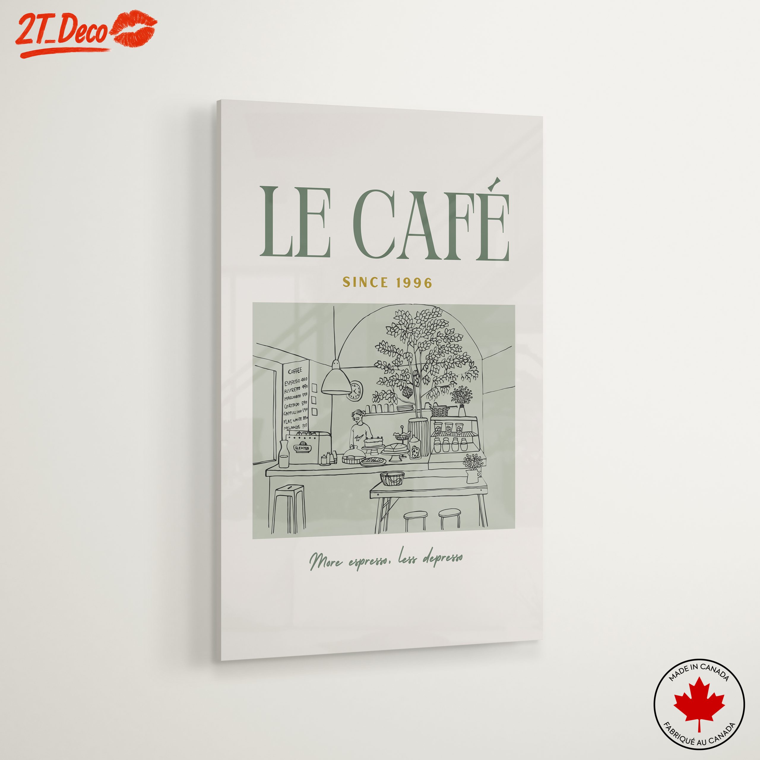 Charming Café Scene with Coffee Products - Image 6