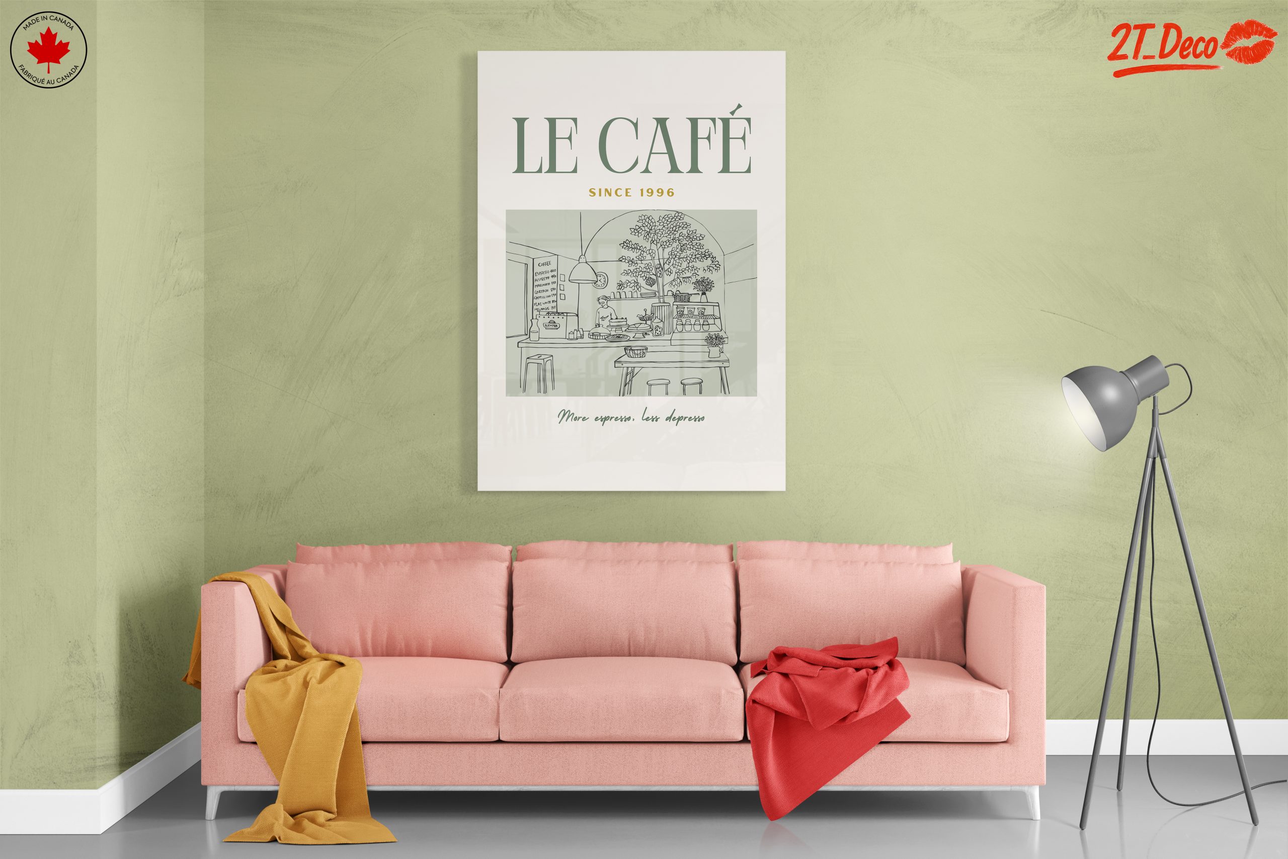 Charming Café Scene with Coffee Products - Image 7