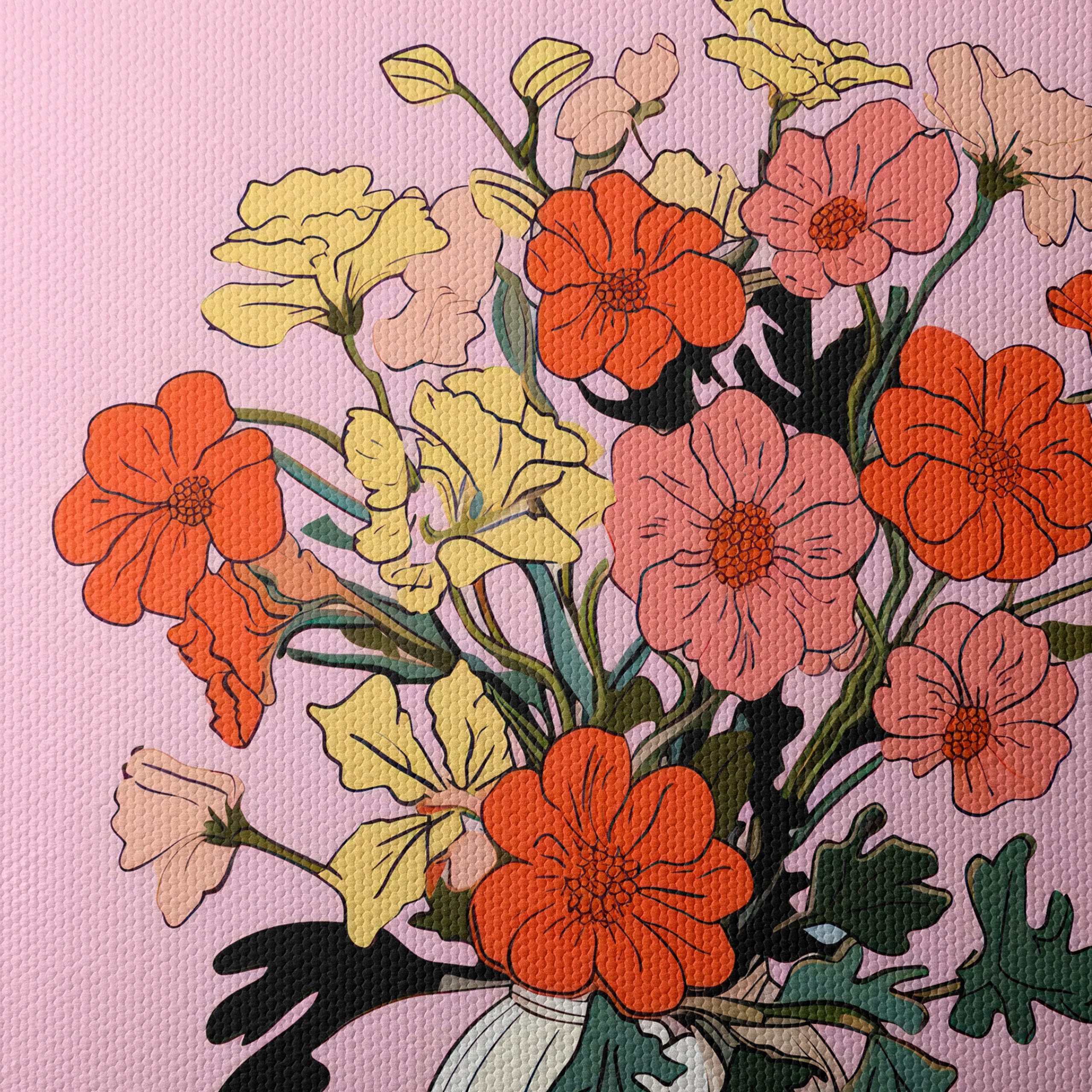 Colorful Floral Arrangement in a Vase - Image 4