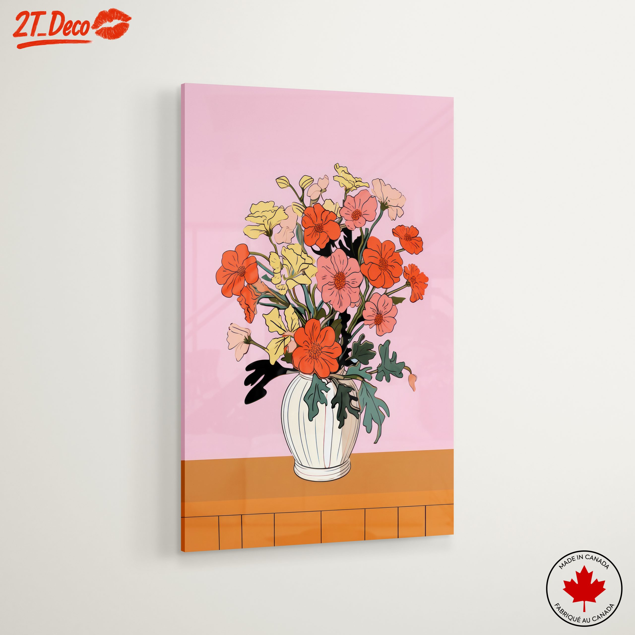 Colorful Floral Arrangement in a Vase - Image 6