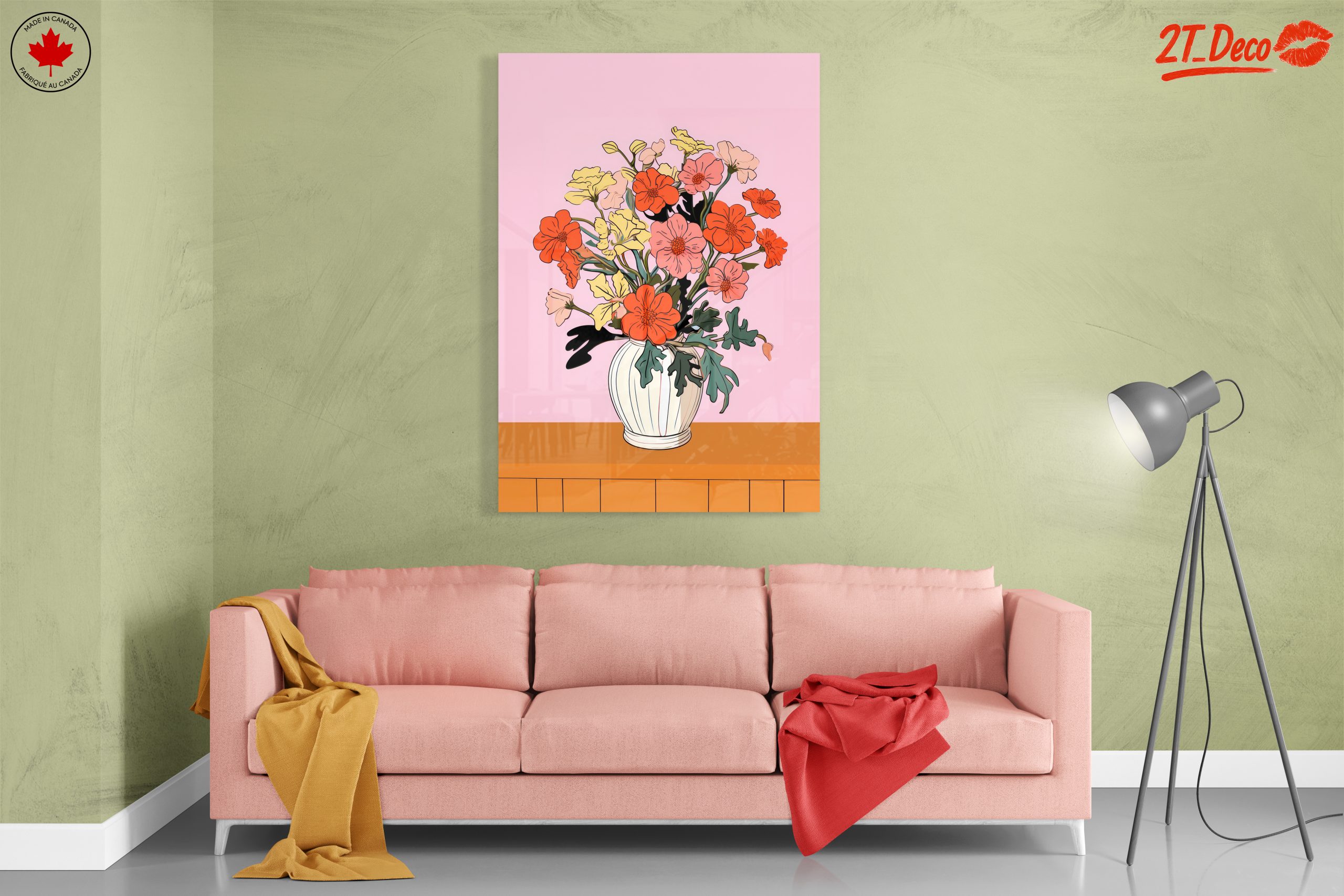 Colorful Floral Arrangement in a Vase - Image 7