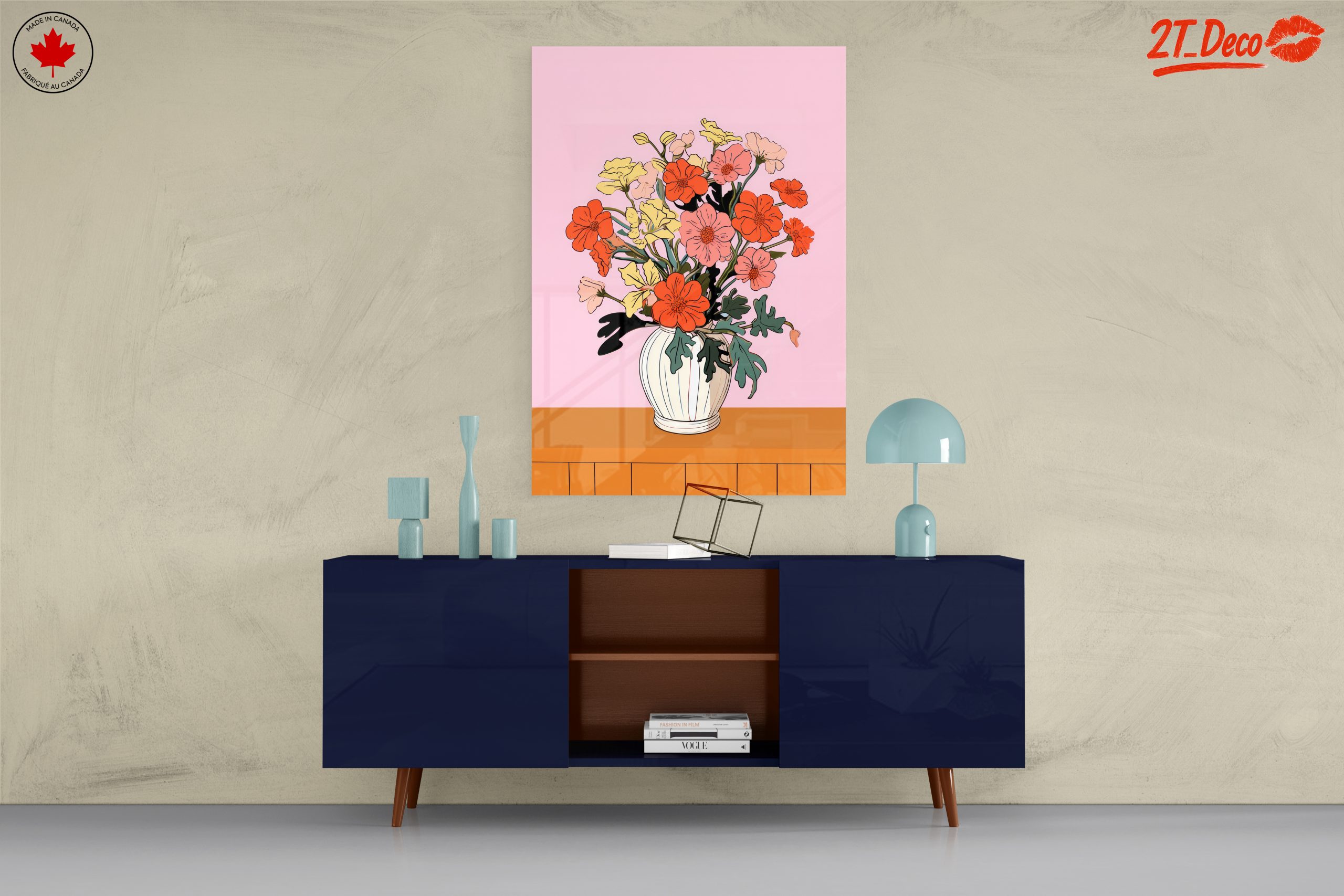 Colorful Floral Arrangement in a Vase - Image 8