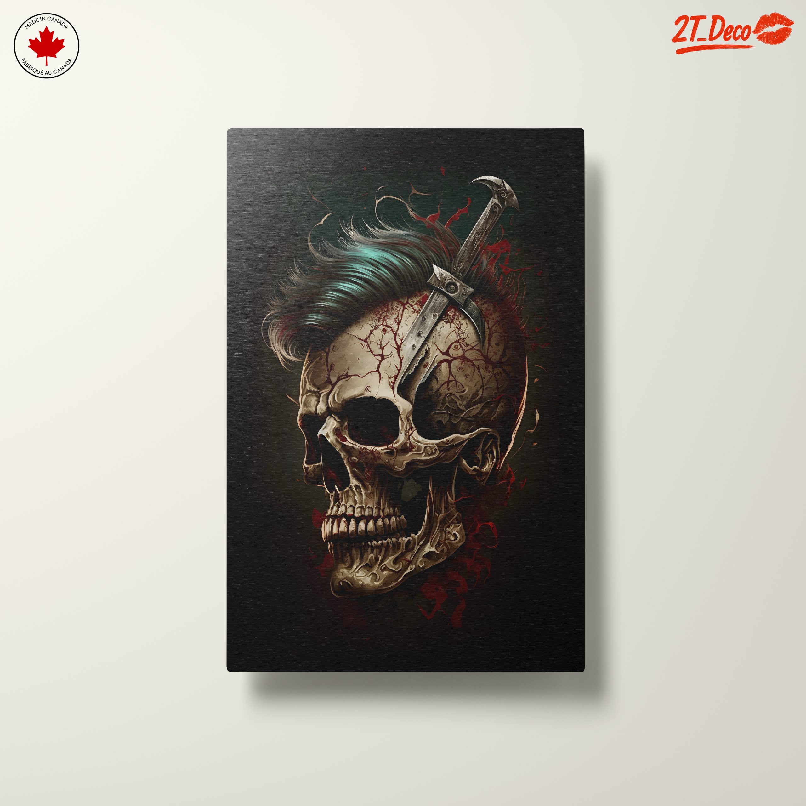 Surreal Skull Art with Sword - Image 10