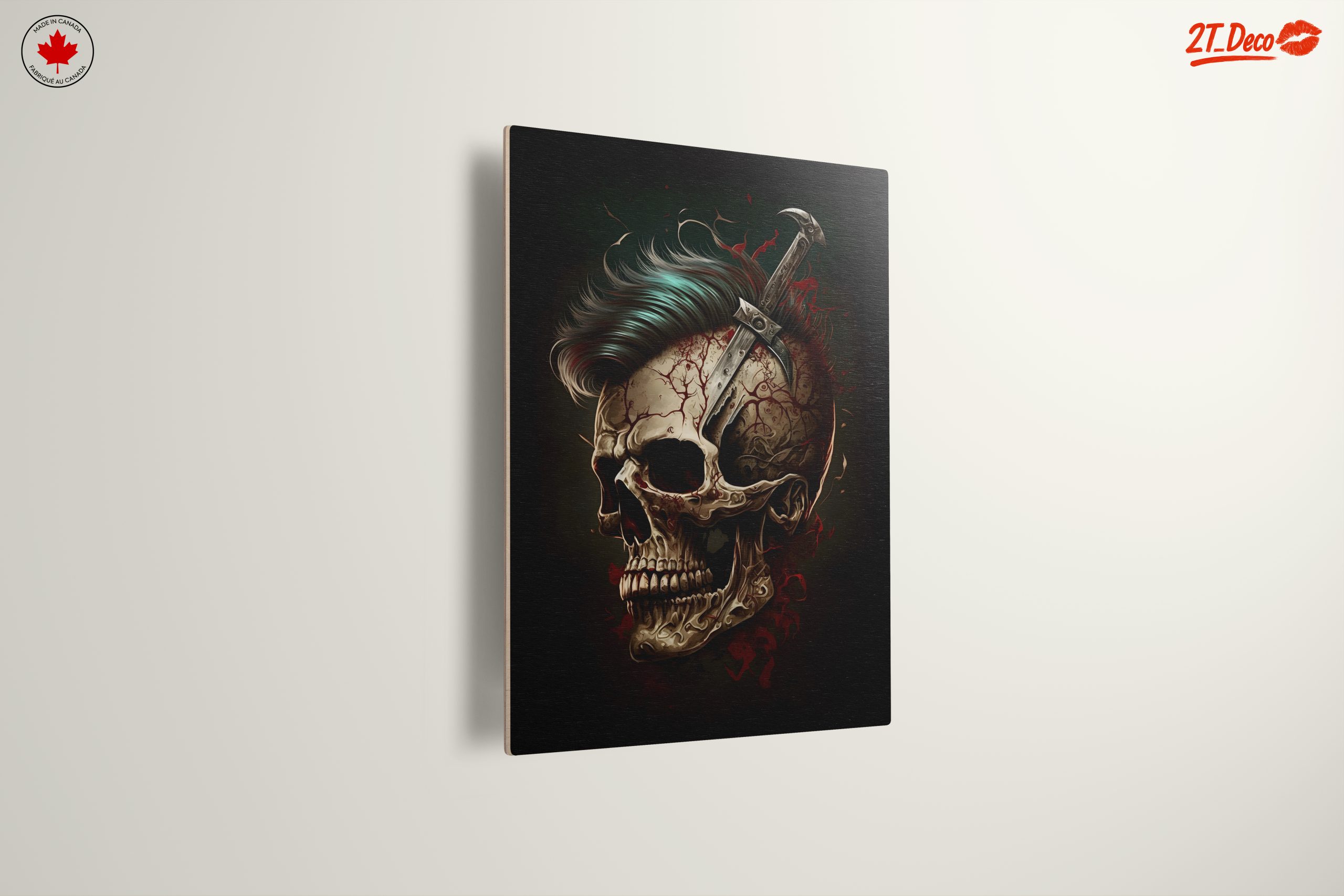 Surreal Skull Art with Sword - Image 13