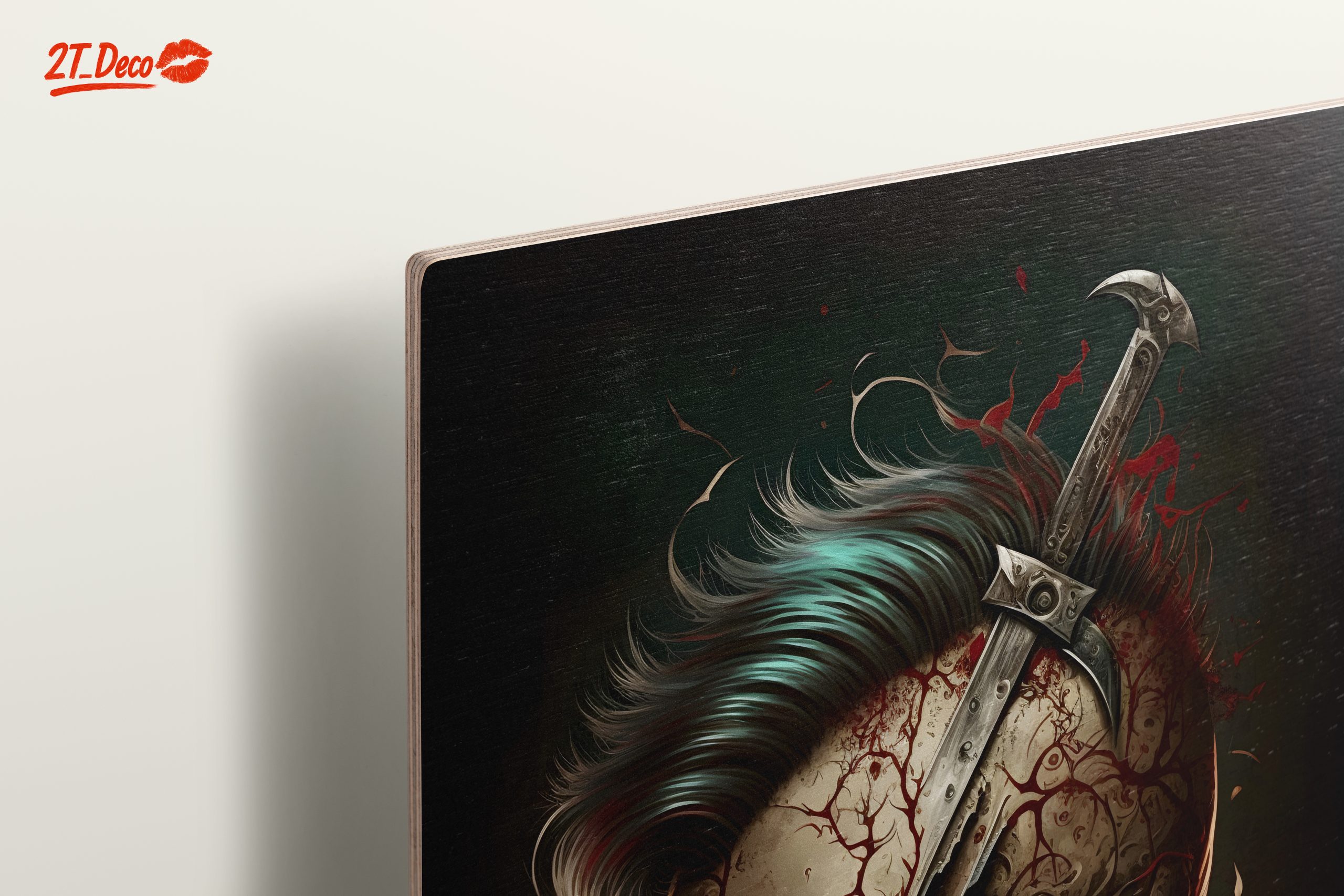 Surreal Skull Art with Sword - Image 15
