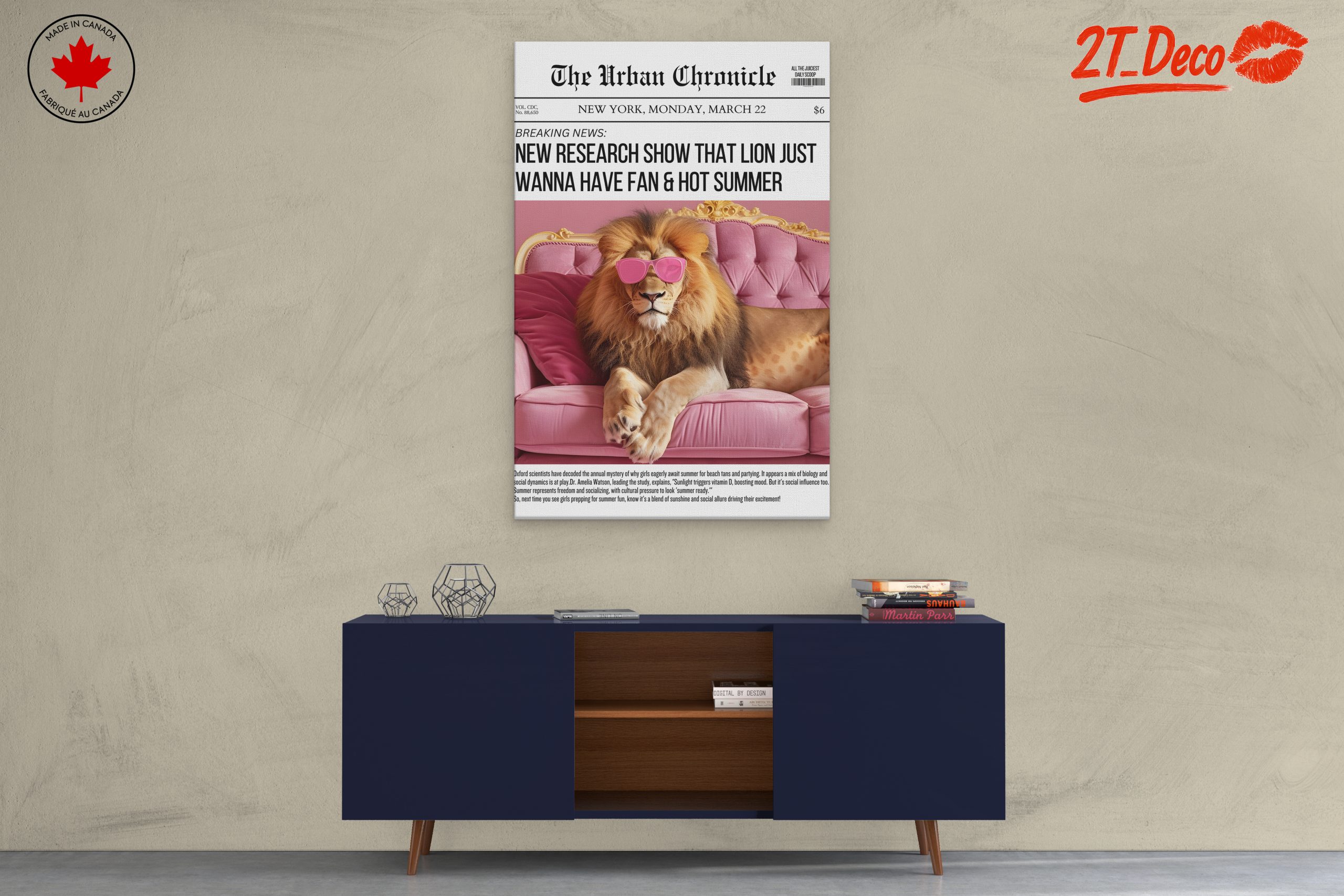 Lion in Sunglasses Embracing Summer Vibes - Image 3