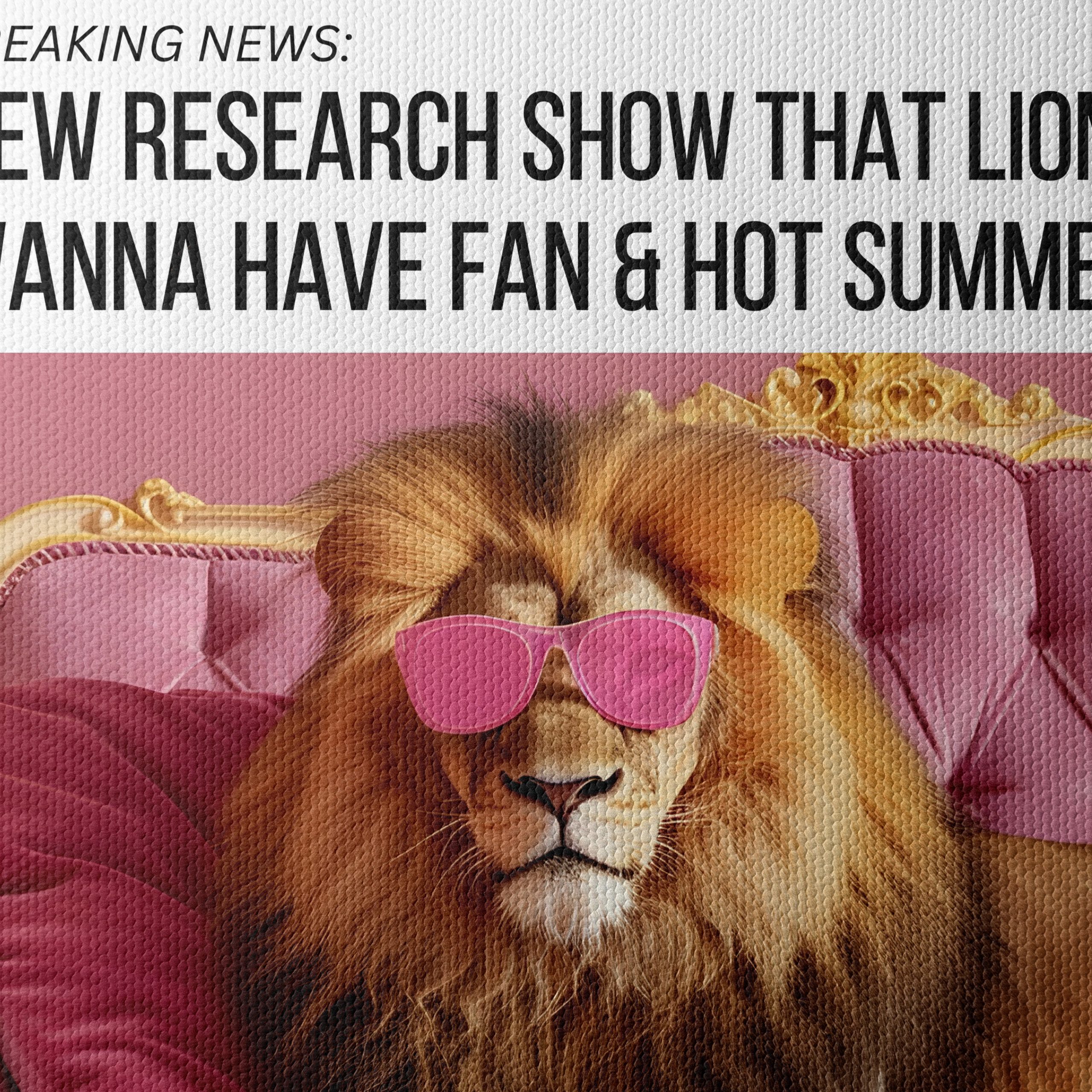 Lion in Sunglasses Embracing Summer Vibes - Image 4