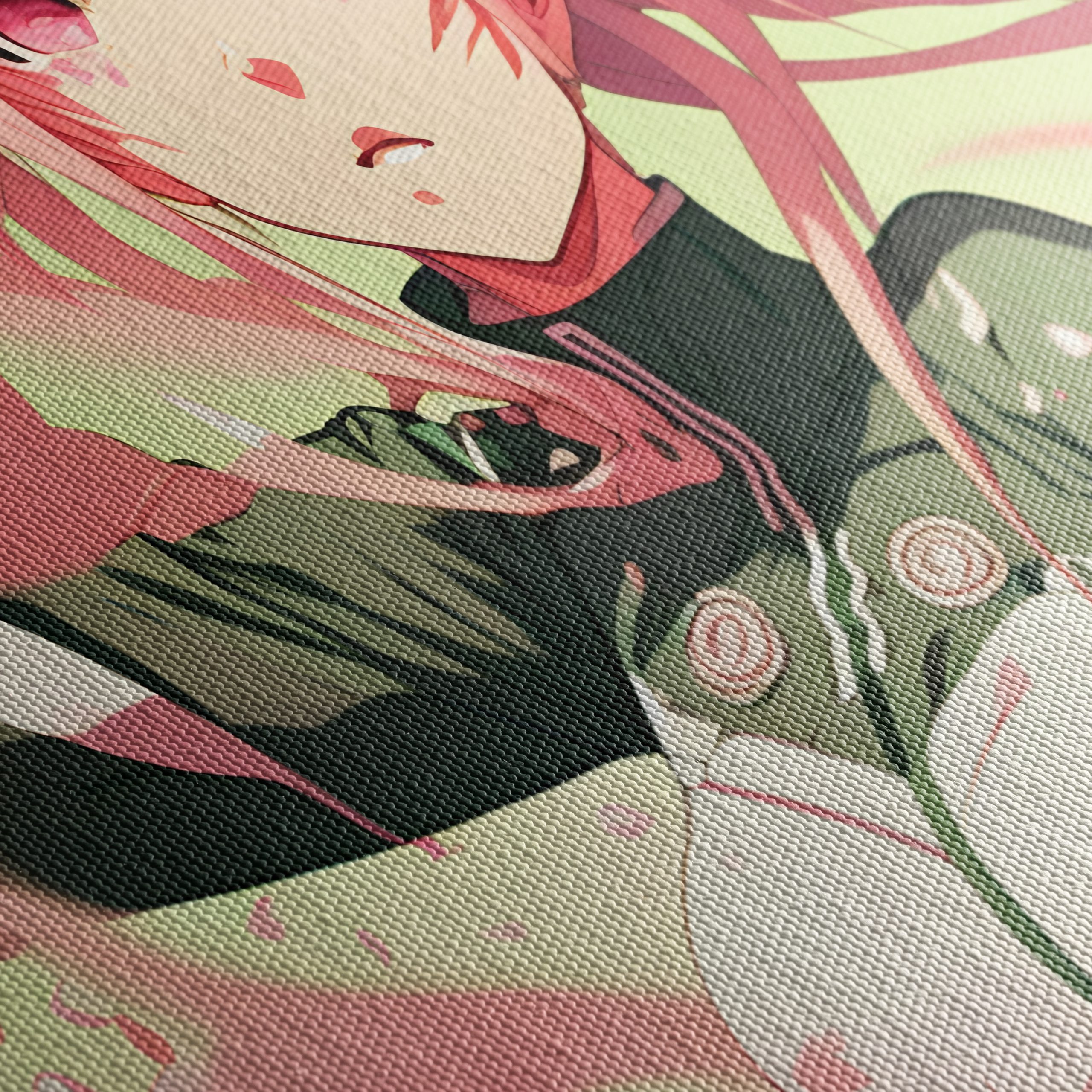 Dynamic Naruto Character Artwork with Cherry Blossoms - Image 5