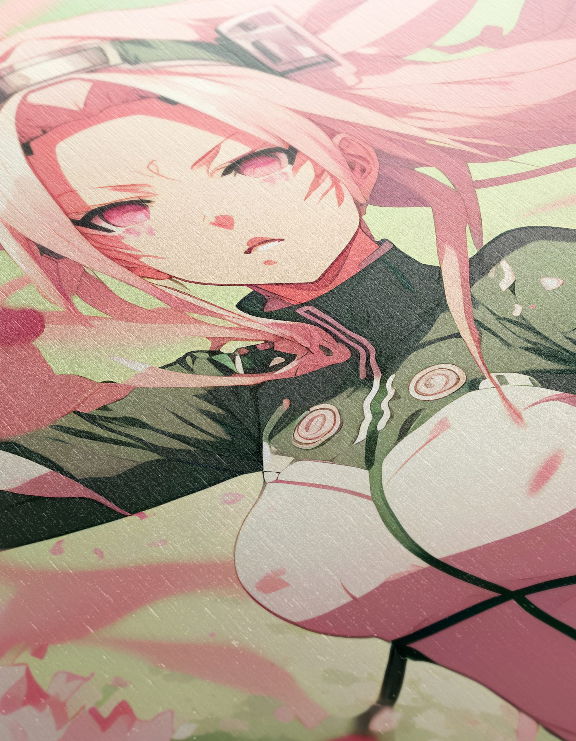 Dynamic Naruto Character Artwork with Cherry Blossoms - Image 12