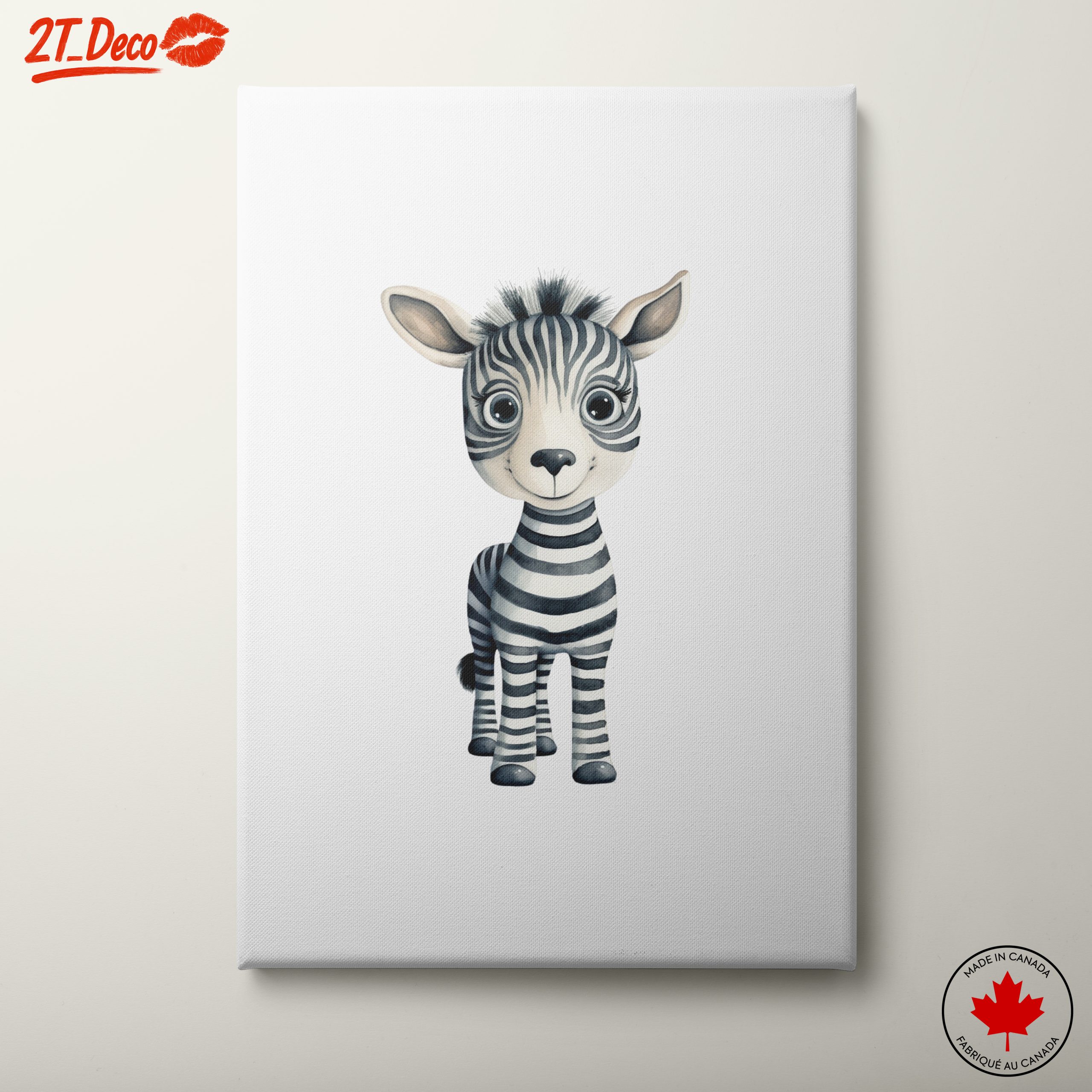Adorable Cartoon Zebra Character Art