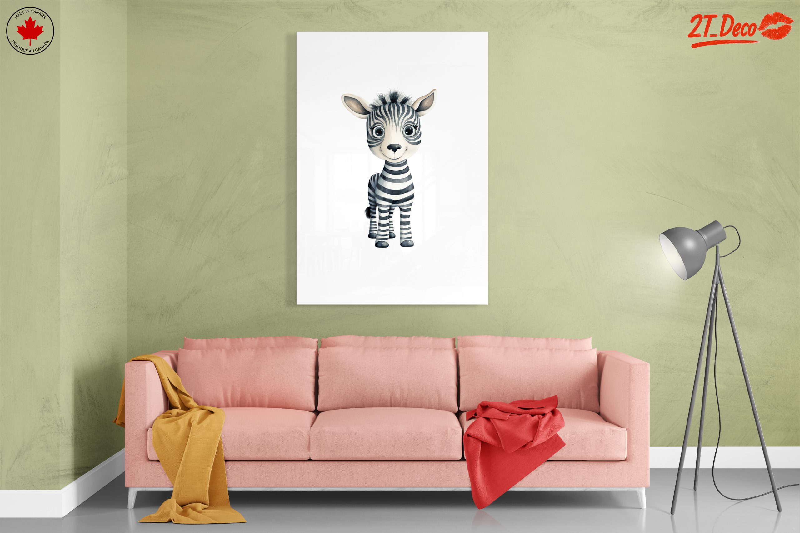 Adorable Cartoon Zebra Character Art - Image 7