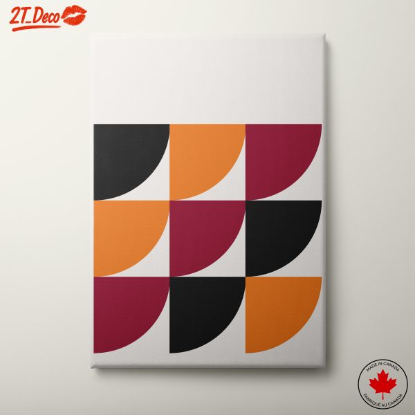 Bold Geometric Abstract Artwork in Vibrant Colors 2