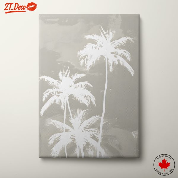 Minimalist Botanical Art with Palm Trees