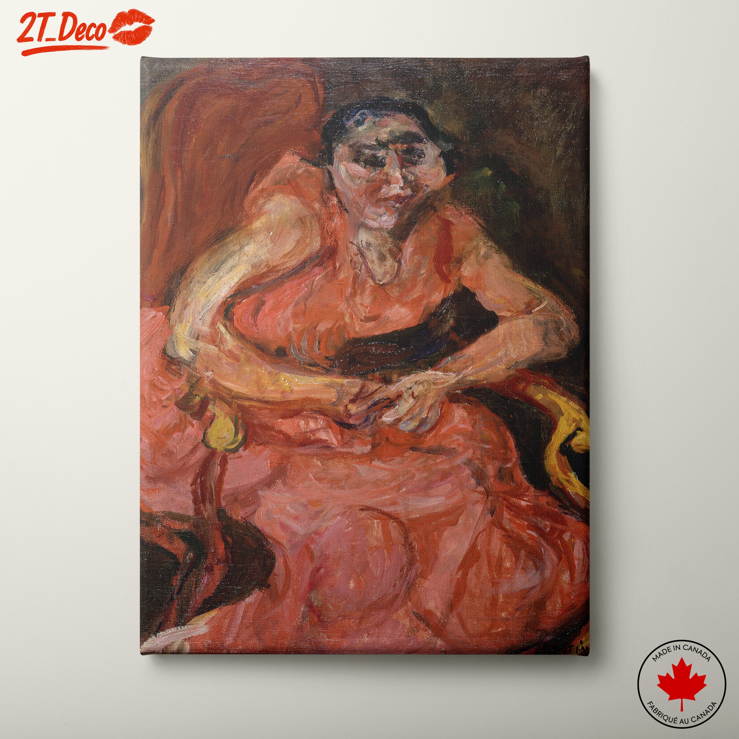 Emotive Portrait of a Seated Woman