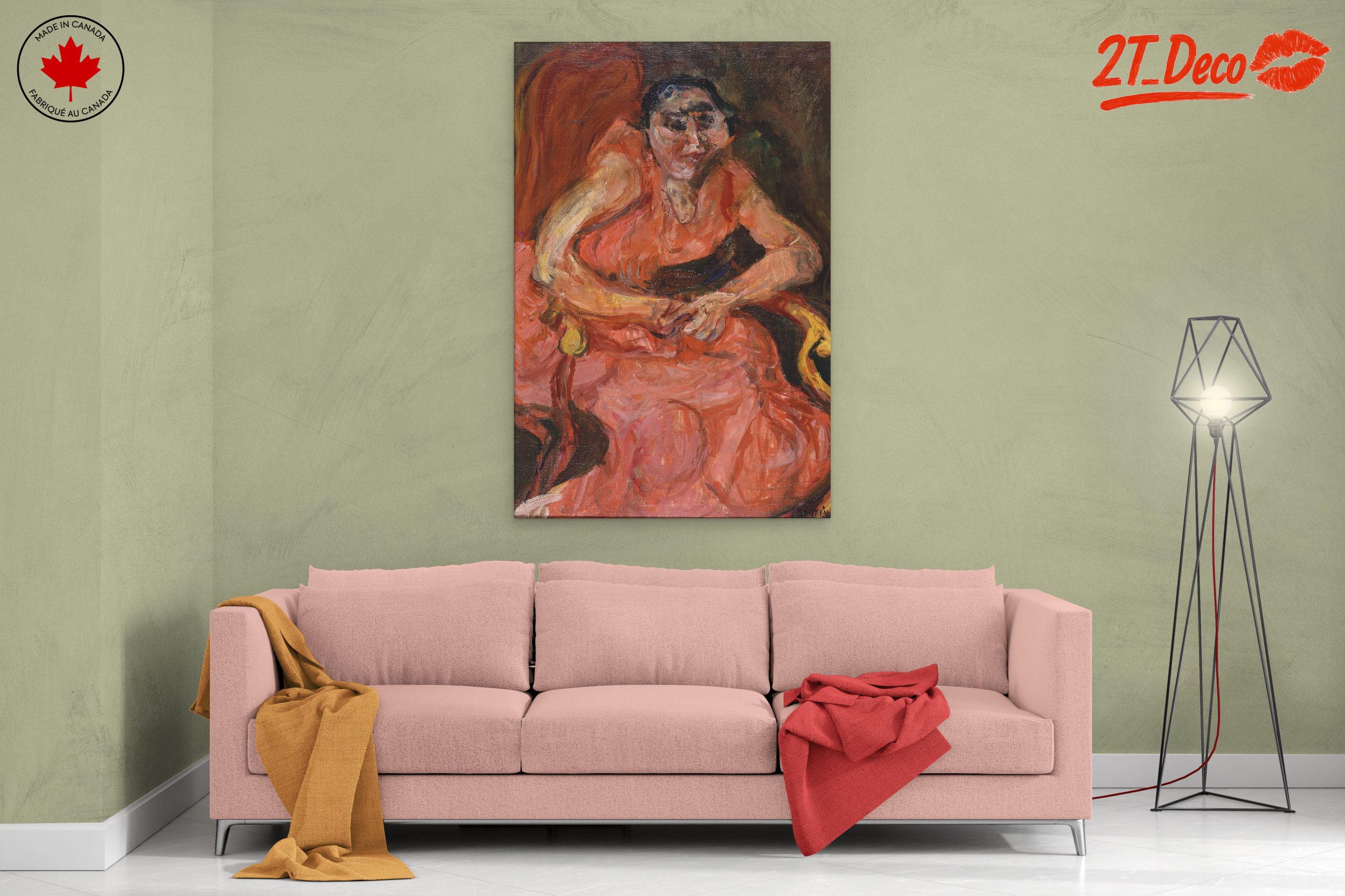 Emotive Portrait of a Seated Woman - Image 2