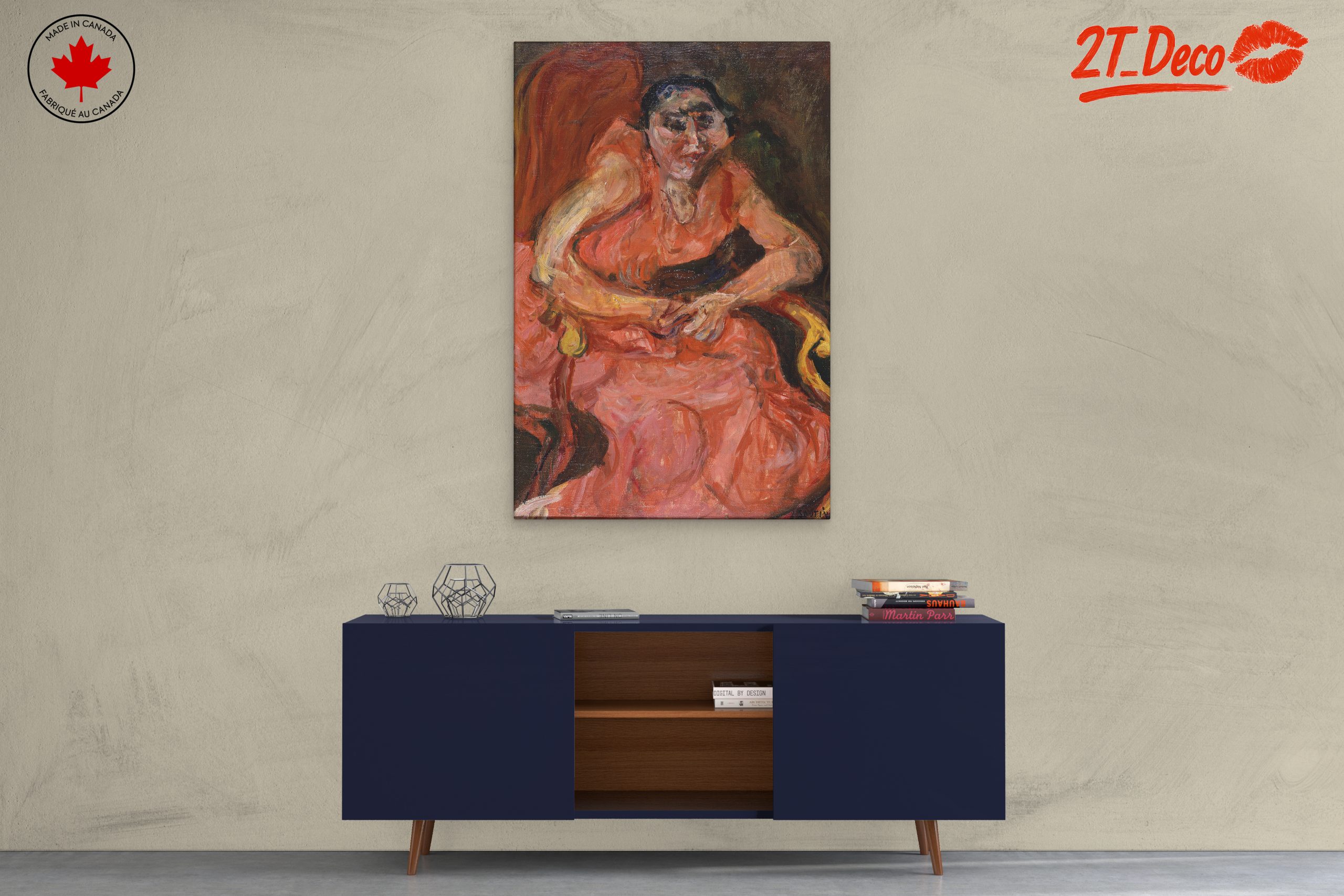 Emotive Portrait of a Seated Woman - Image 3