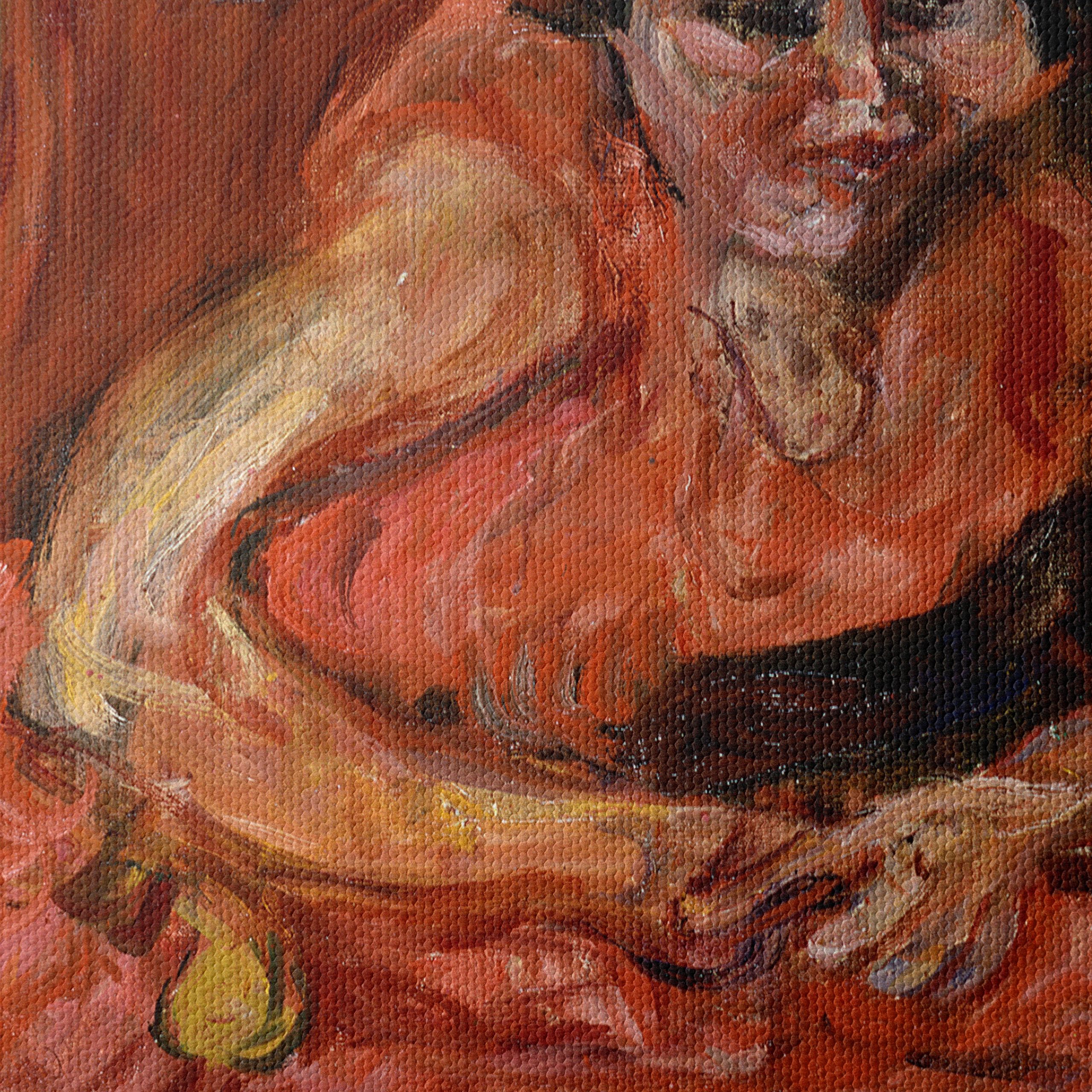 Emotive Portrait of a Seated Woman - Image 4