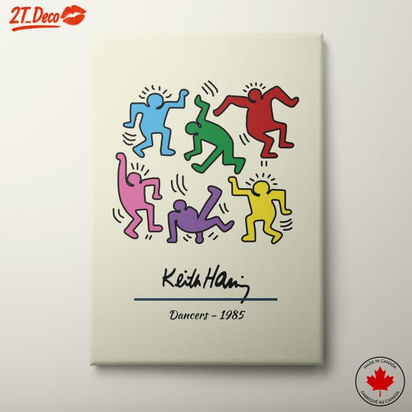 Keith Haring Dancers - Vibrant Contemporary Pop Art
