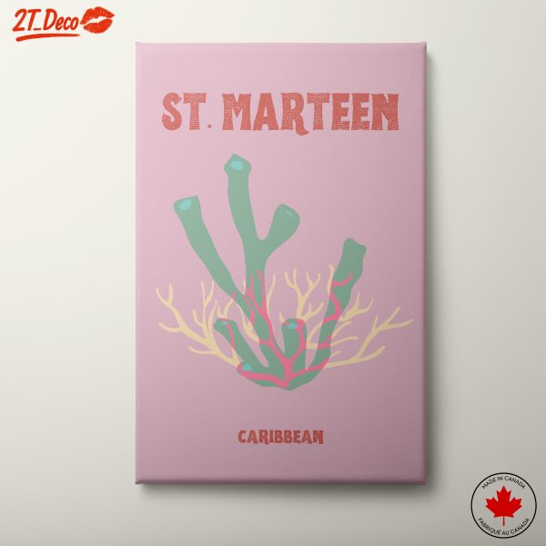 Colorful Caribbean Coral Artwork