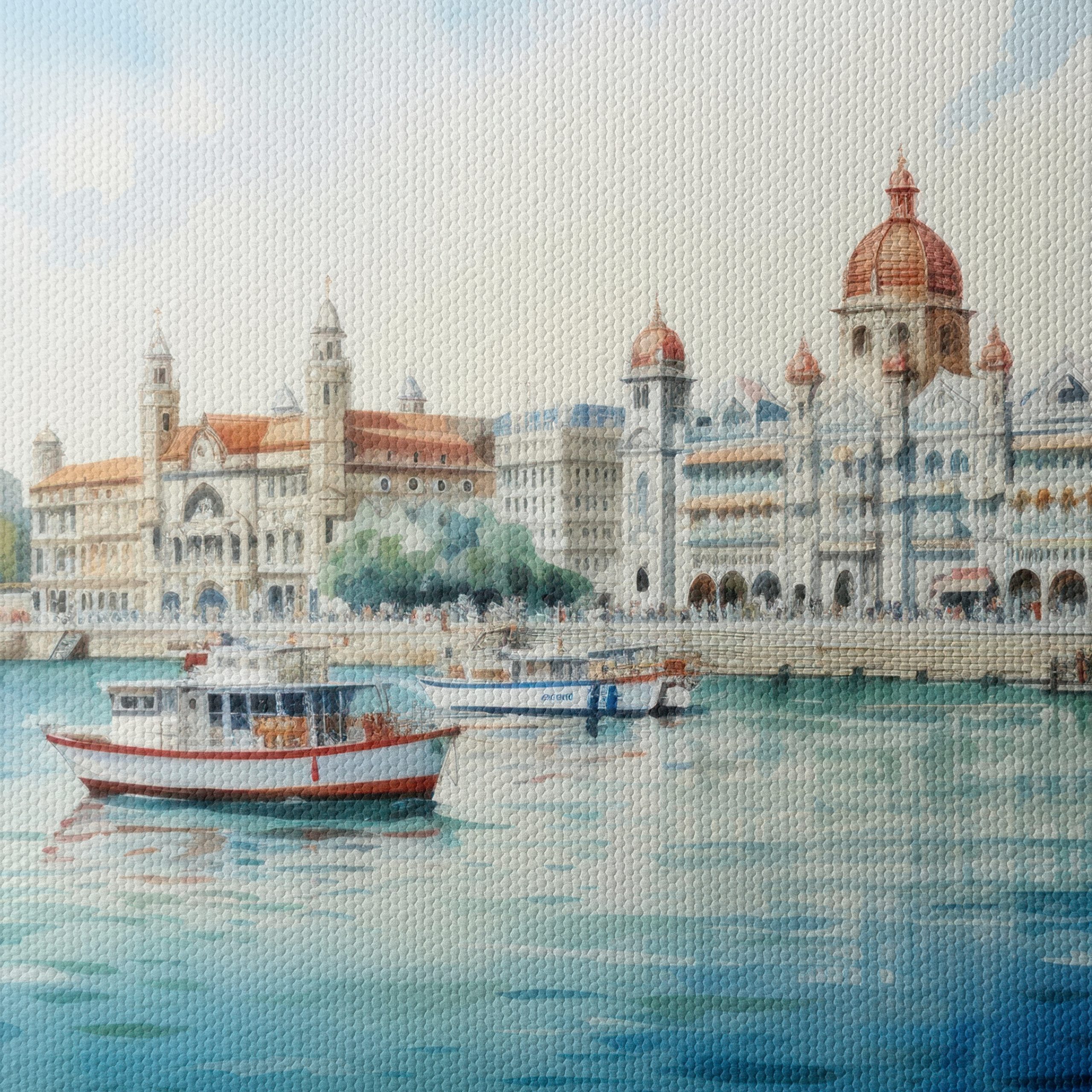 Peaceful Cityscape Over Water - Image 4