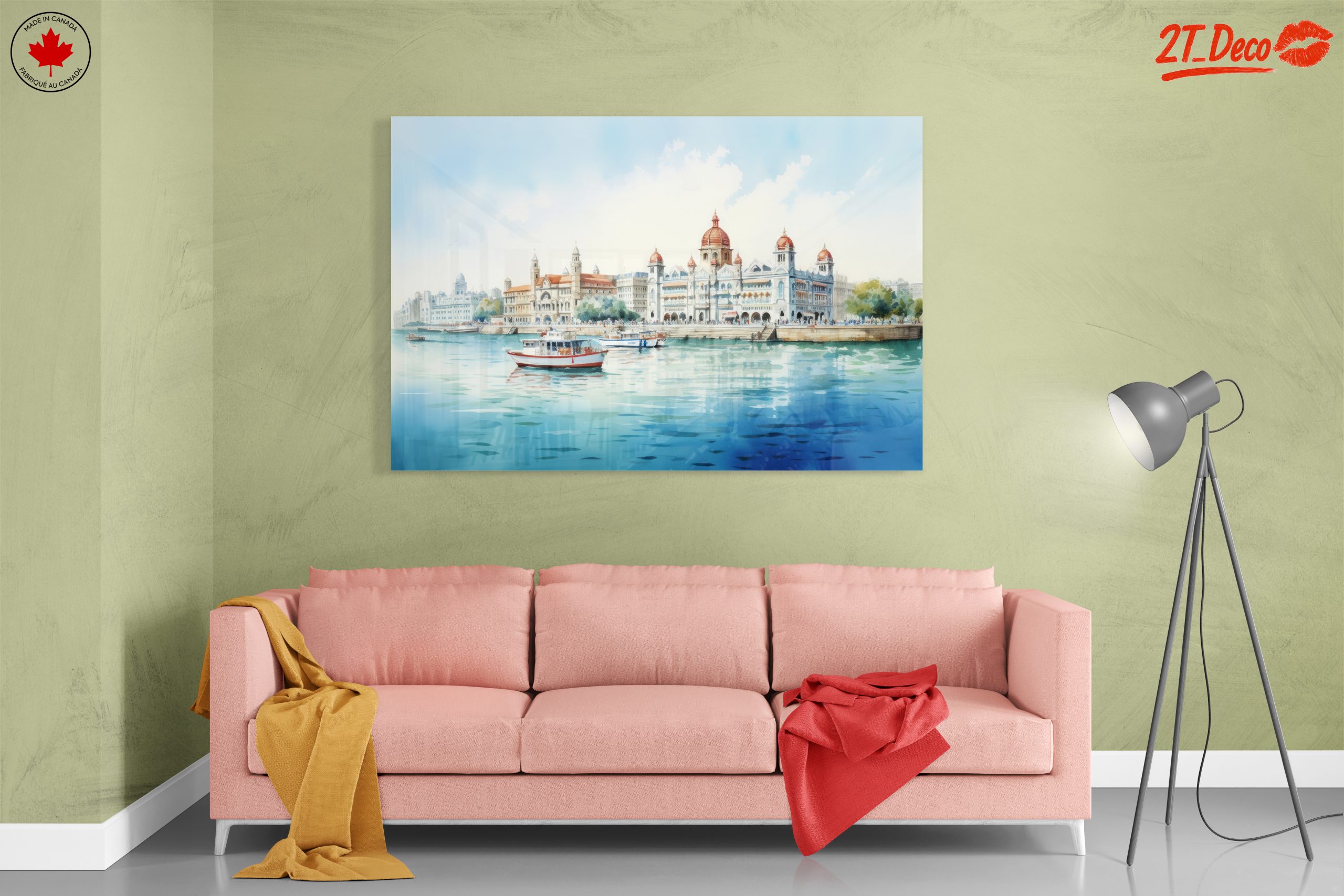 Peaceful Cityscape Over Water - Image 7