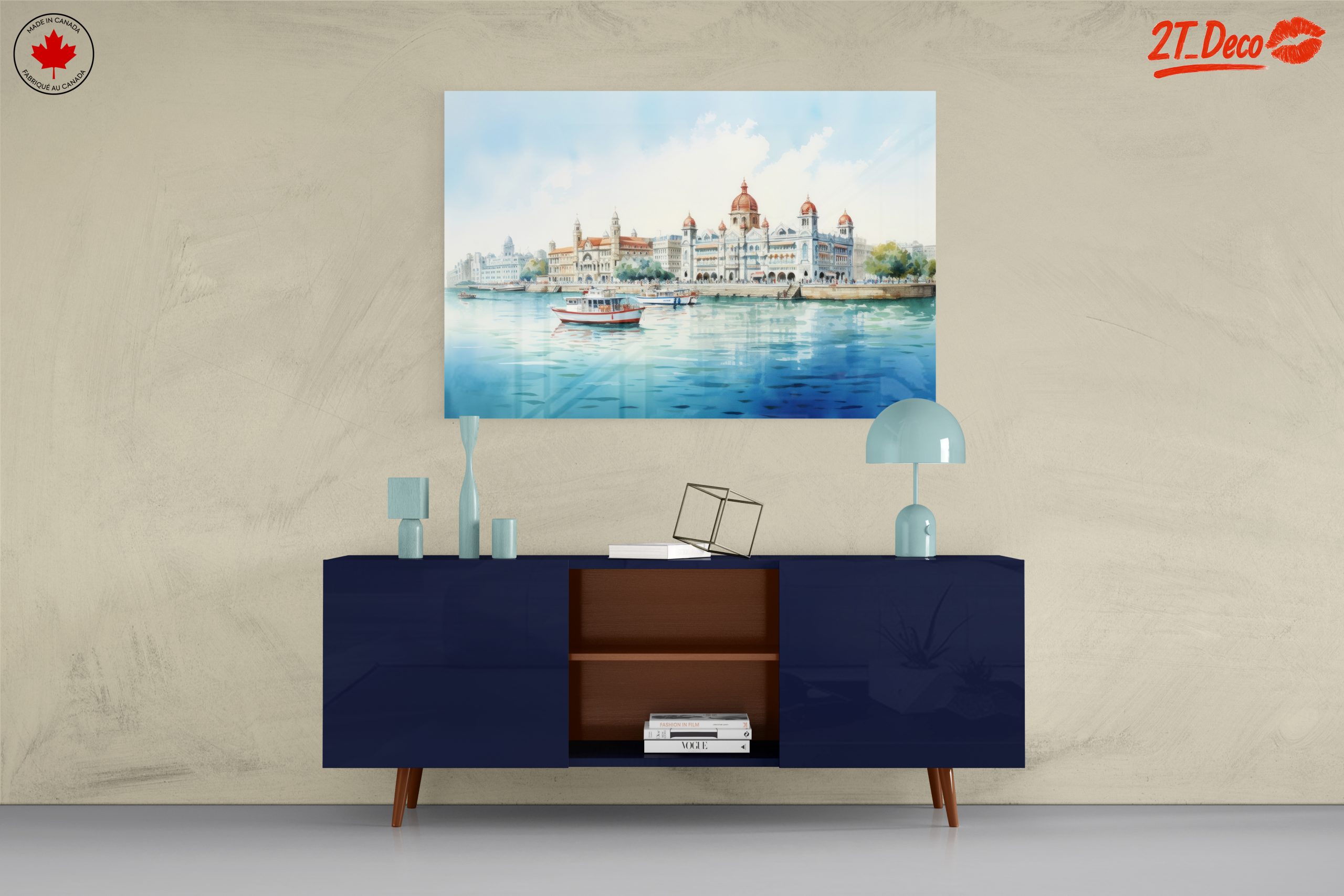 Peaceful Cityscape Over Water - Image 8