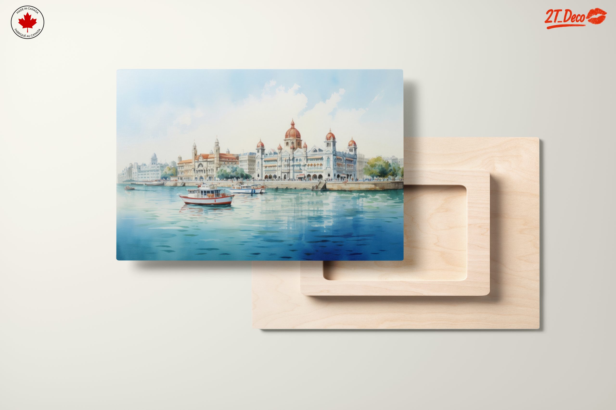 Peaceful Cityscape Over Water - Image 11