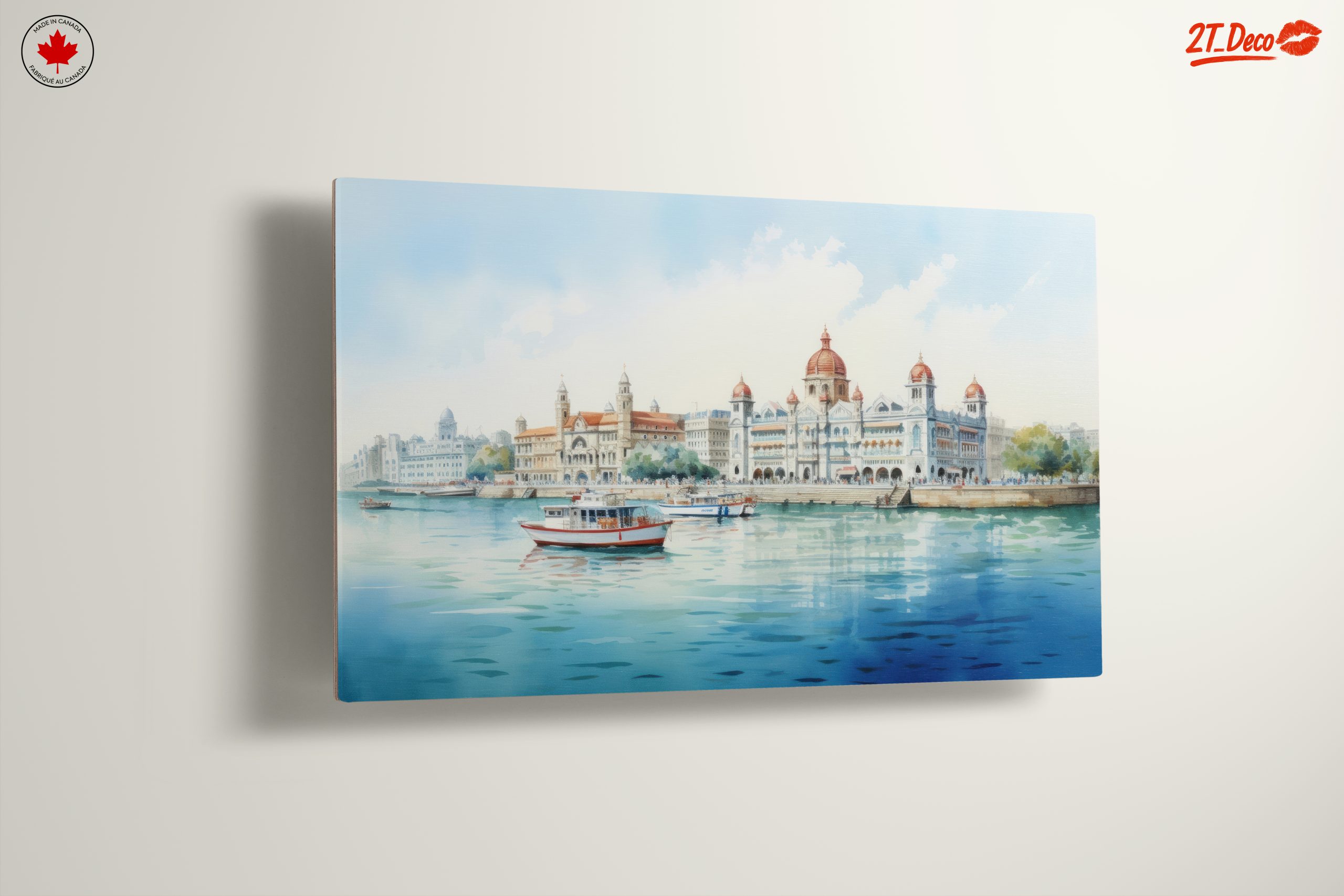 Peaceful Cityscape Over Water - Image 13