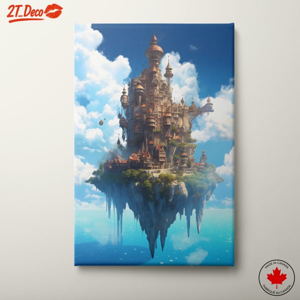 Floating Fantasy City in the Sky