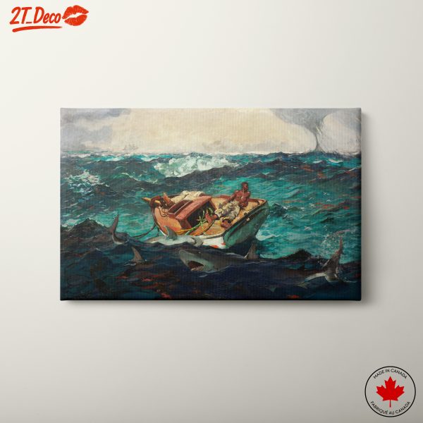 Dramatic Abstract Marine Life Art Scene