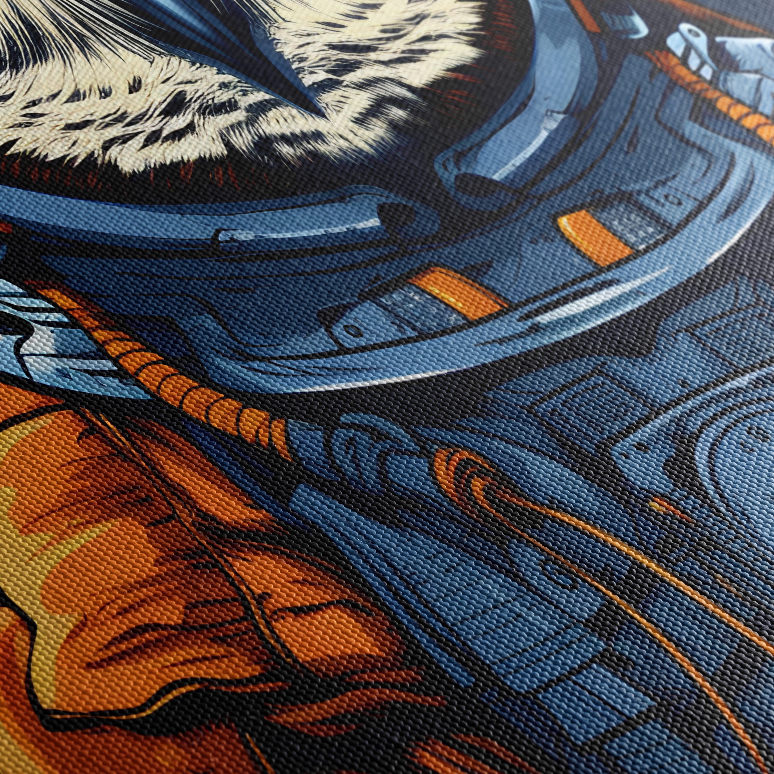 Owl Astronaut in Space Artwork - Image 5