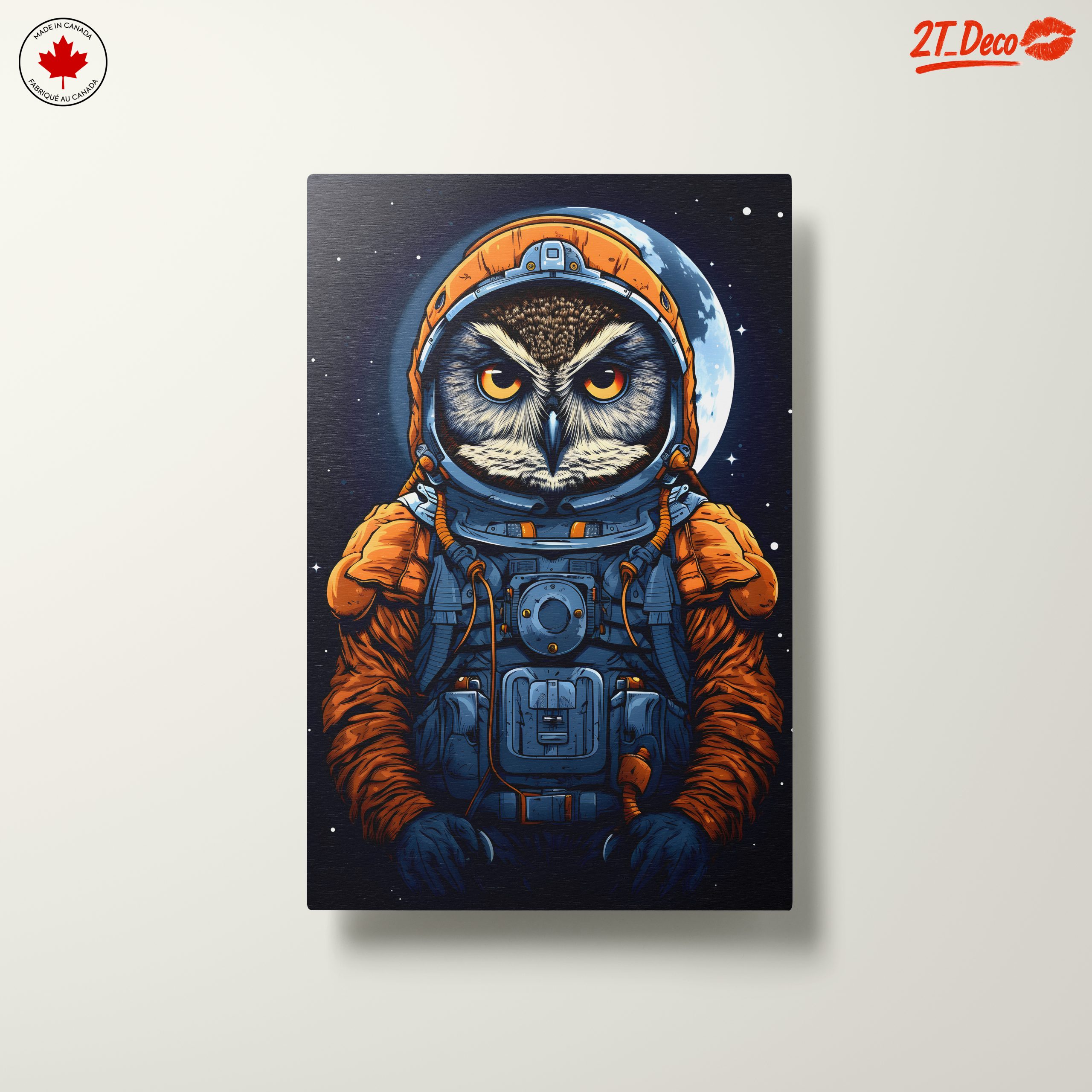 Owl Astronaut in Space Artwork - Image 10