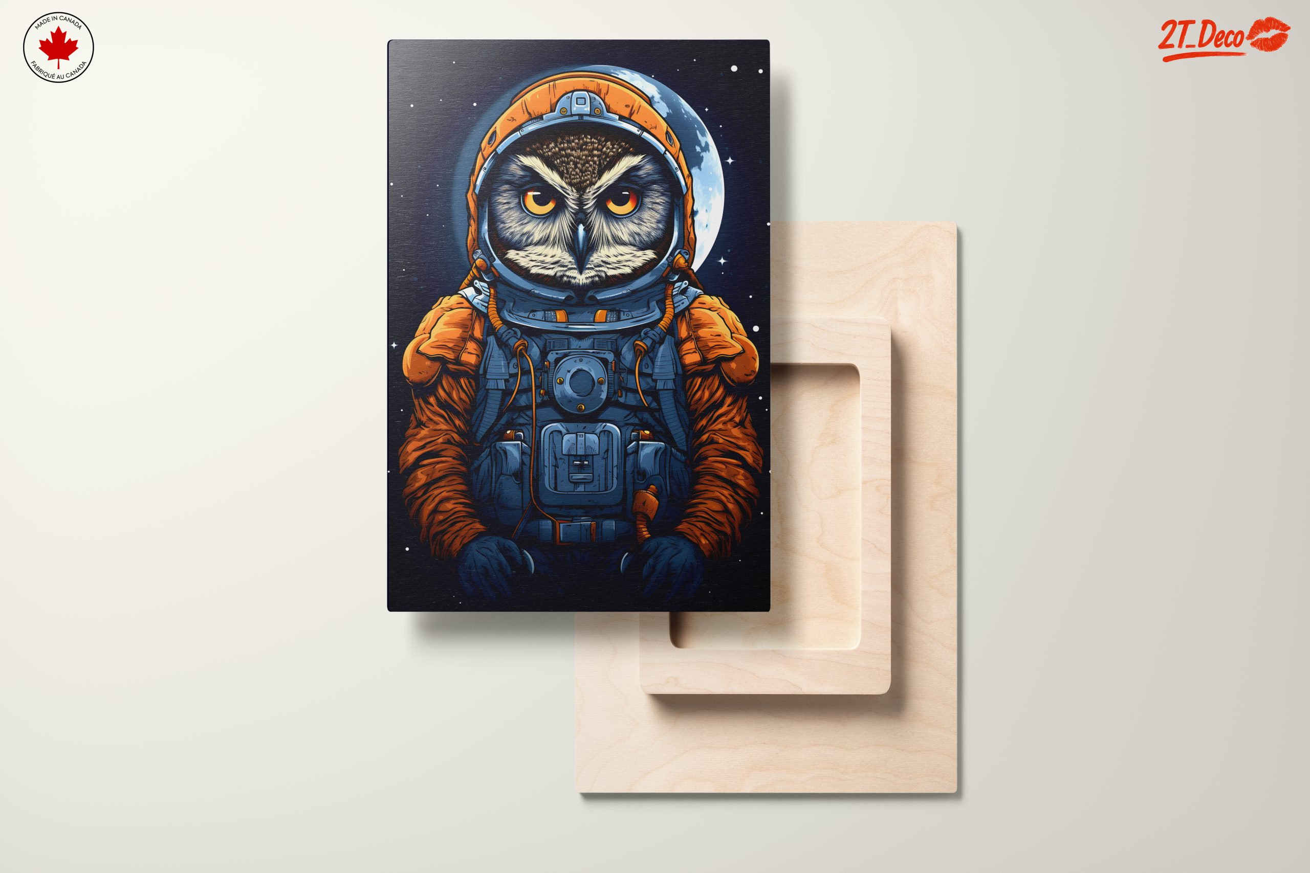 Owl Astronaut in Space Artwork - Image 11
