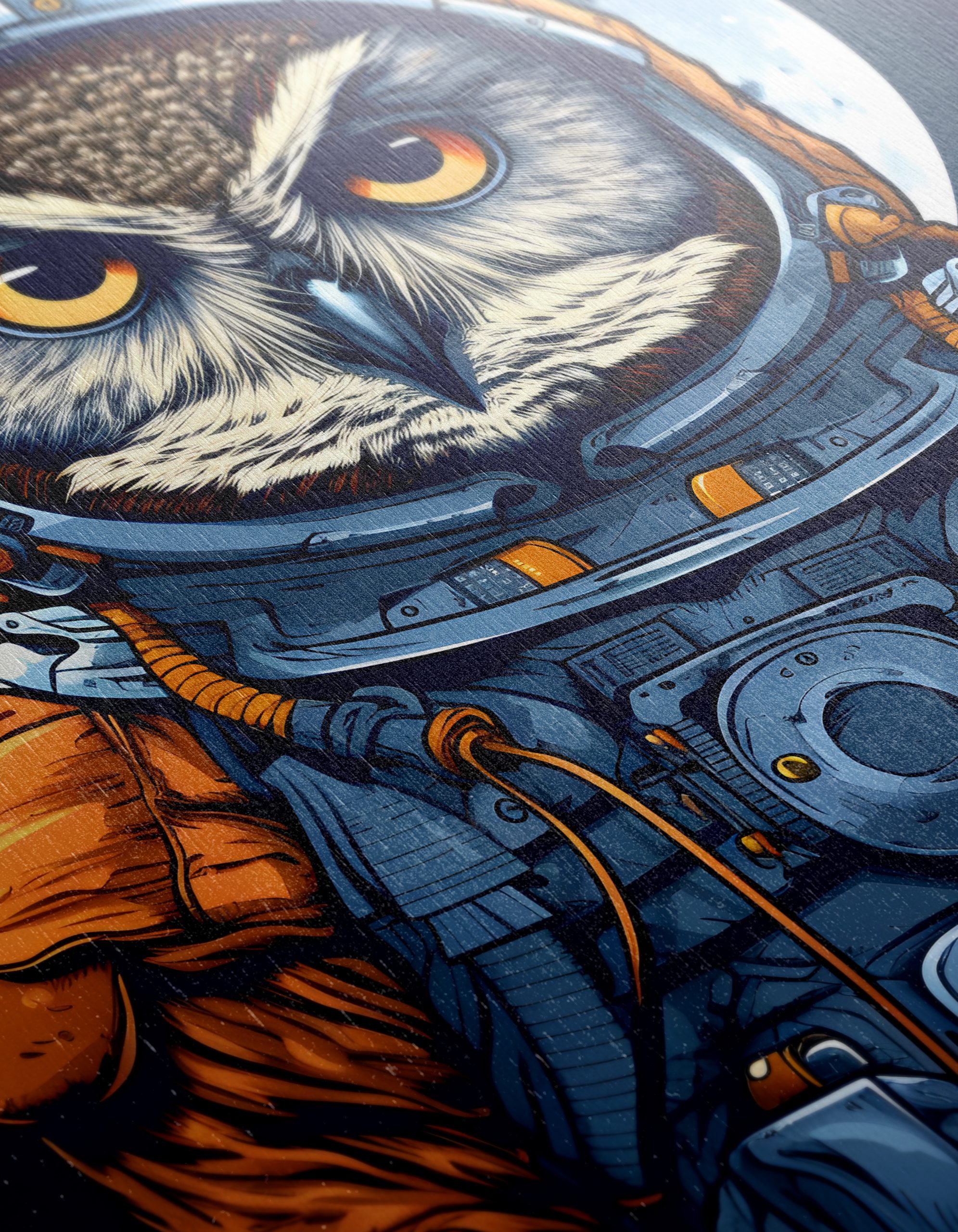 Owl Astronaut in Space Artwork - Image 12