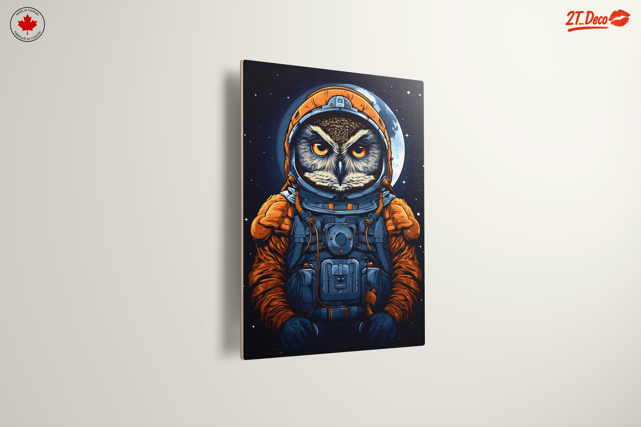 Owl Astronaut in Space Artwork - Image 13
