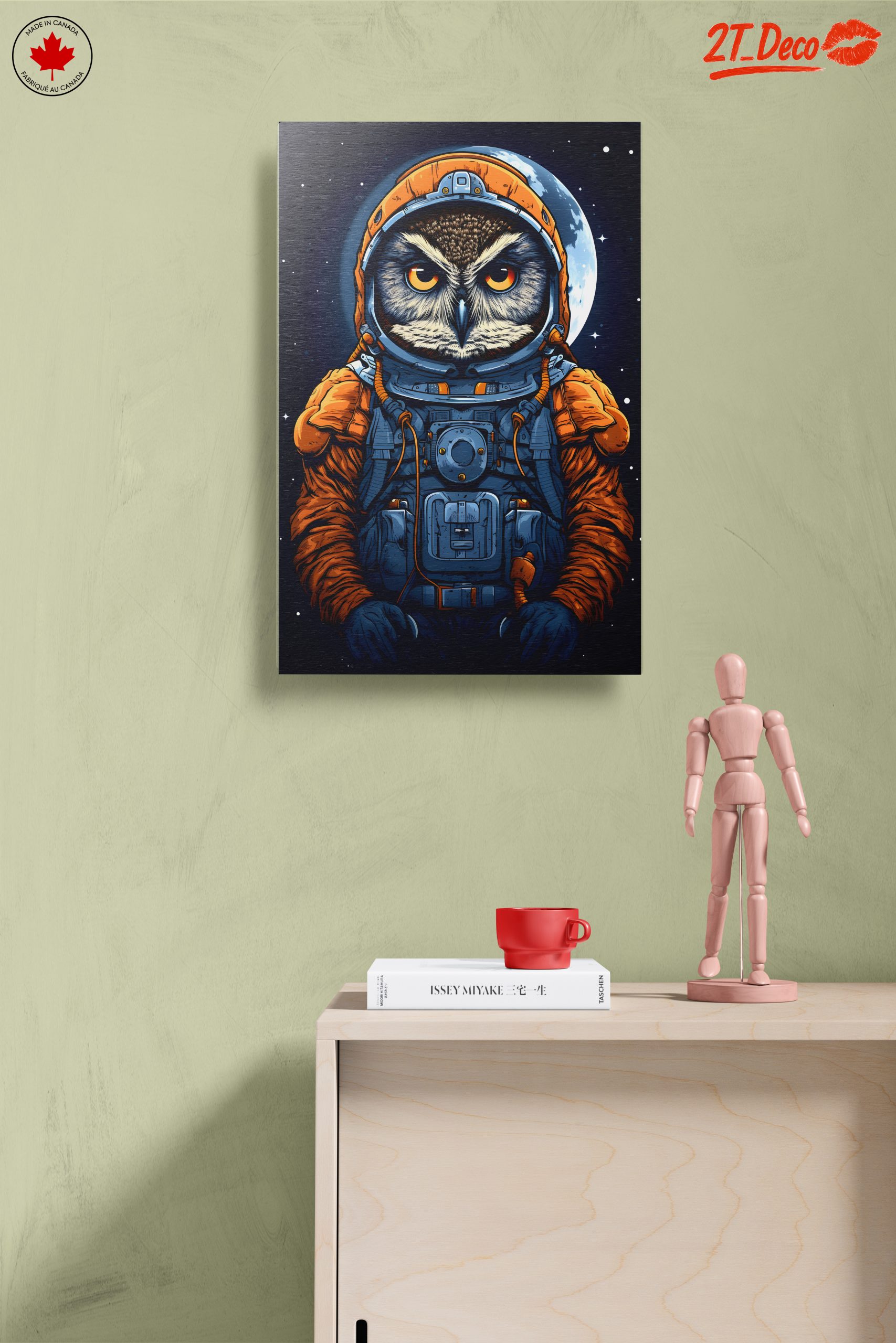 Owl Astronaut in Space Artwork - Image 14