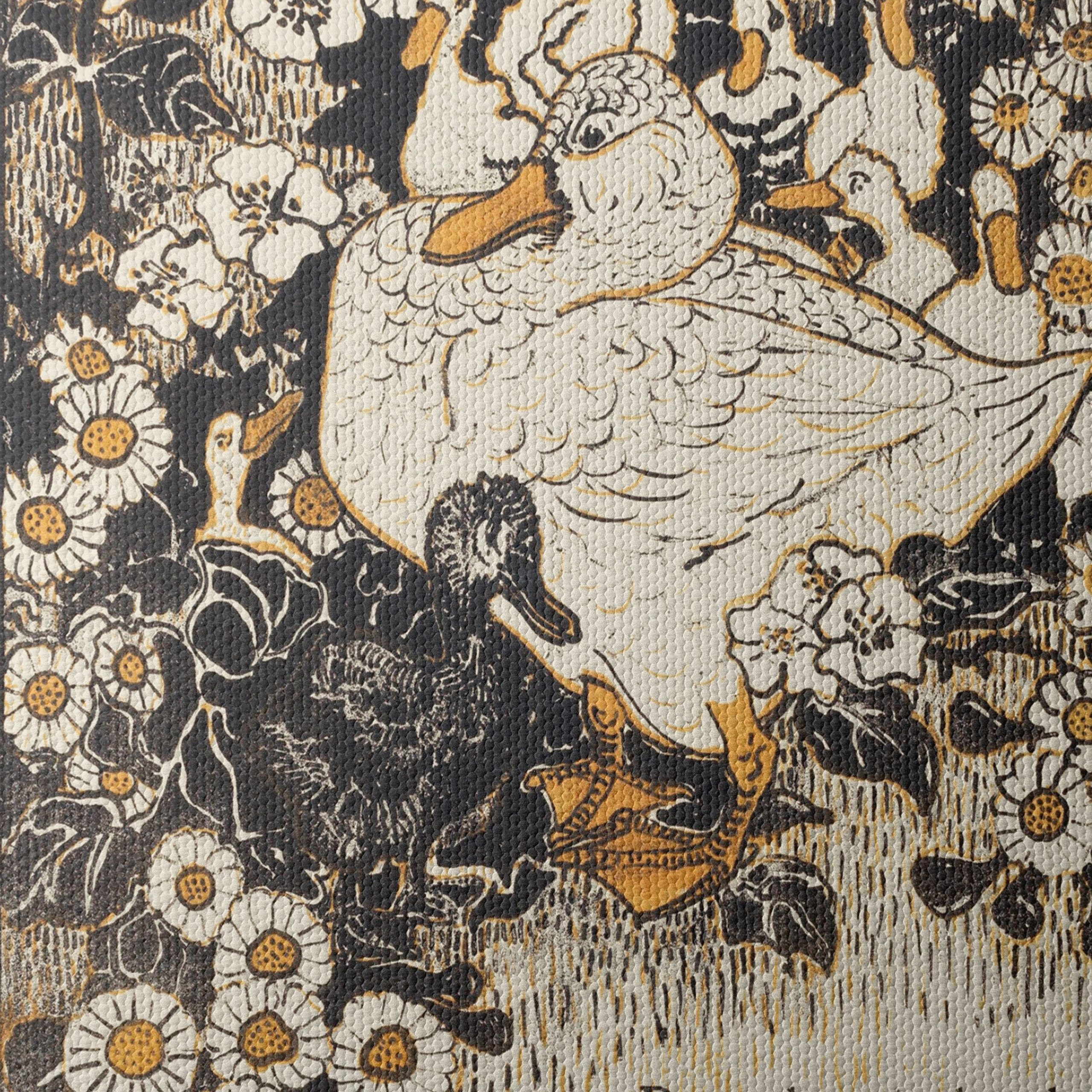 Charming Duck and Ducklings Among Blossoms - Image 4