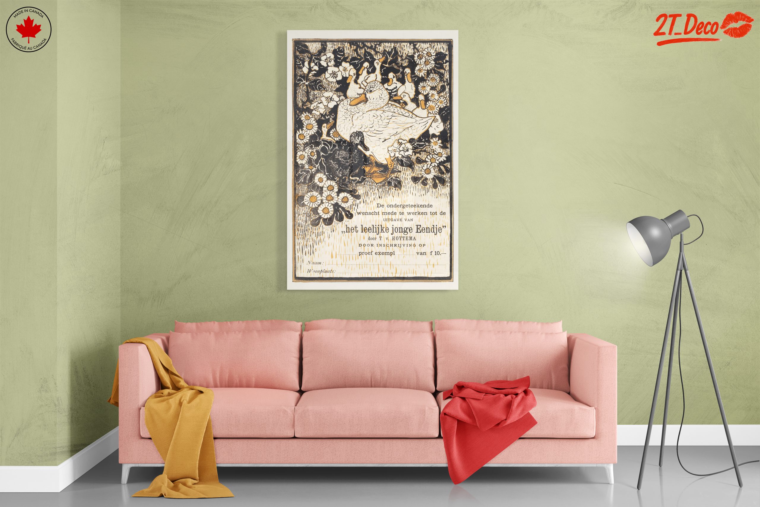 Charming Duck and Ducklings Among Blossoms - Image 7